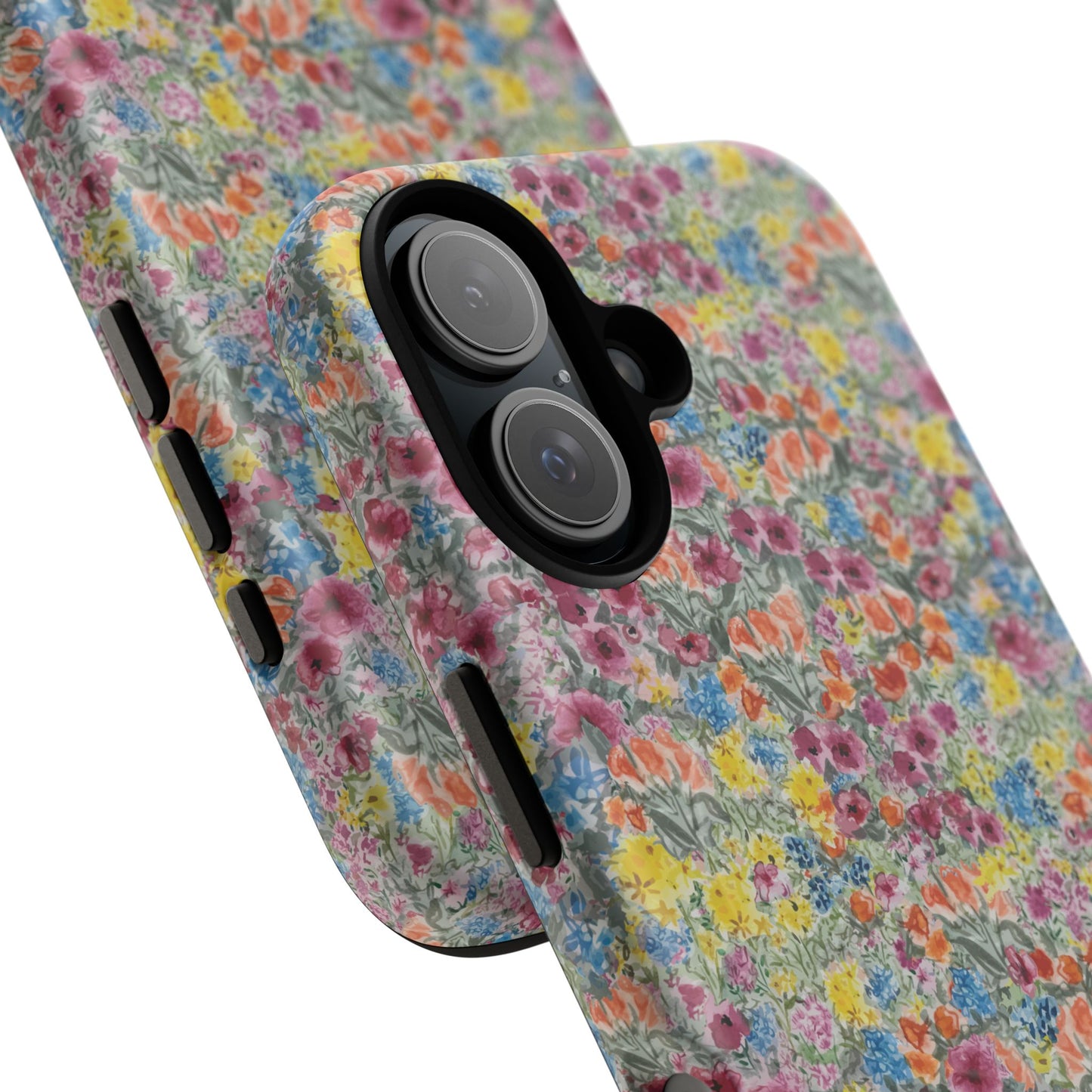 Meadow Blooms Floral Tough Phone Case — Colorful Wildflower Protective Cover