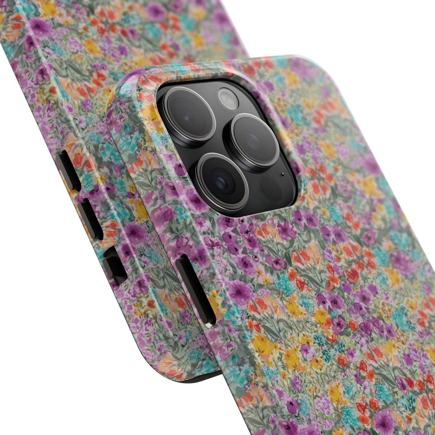 Wildflower Harmony  Watercolor Wildflower Phone Case – Colorful Floral Botanical Design Tough Phone Case