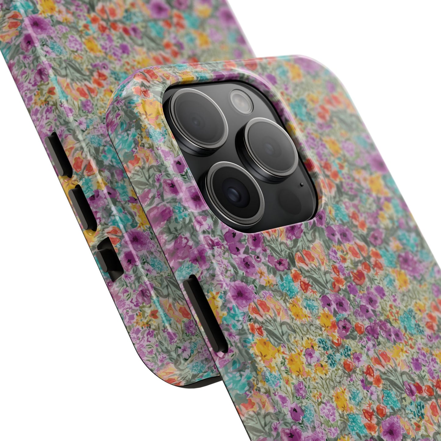 Wildflower Harmony  Watercolor Wildflower Phone Case – Colorful Floral Botanical Design Tough Phone Case