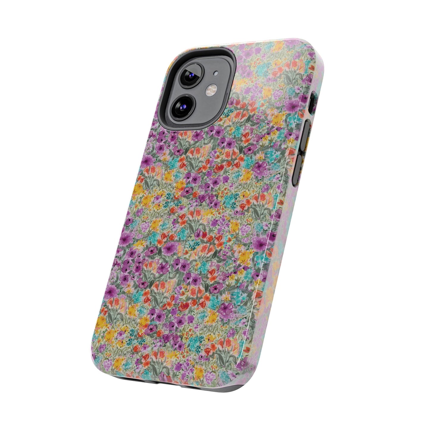 Wildflower Harmony  Watercolor Wildflower Phone Case – Colorful Floral Botanical Design Tough Phone Case