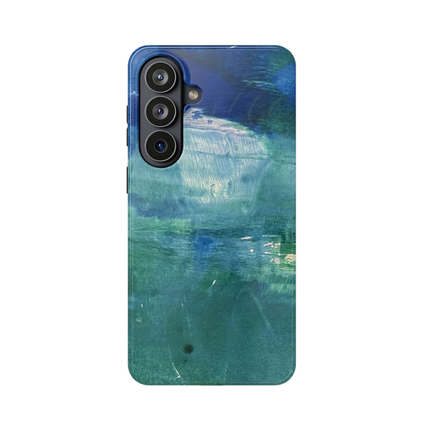 Where the Water Sleeps Magnetic Impact-Resistant Phone Case — Abstract Ocean Blue Art Blues Teal Green