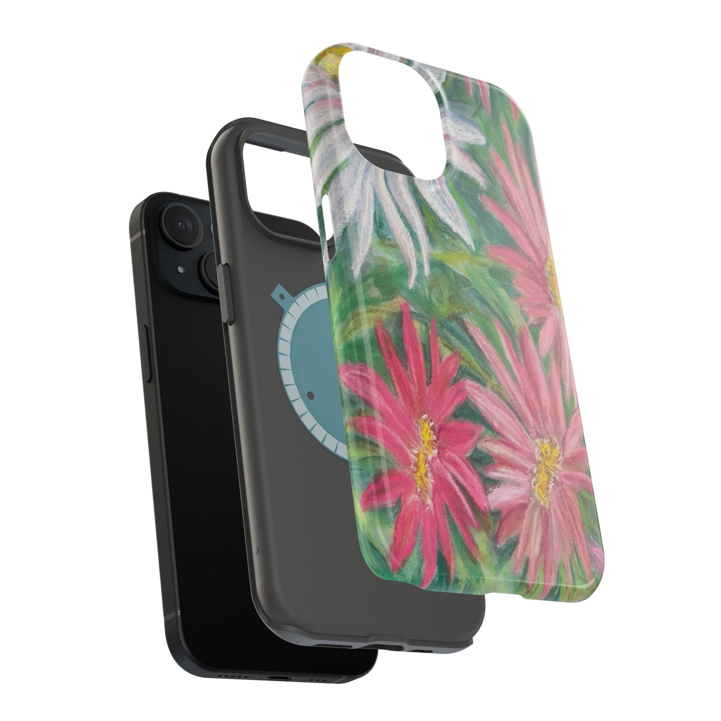 Painted Daisy  Magnetic Phone Case — Impact‑Resistant Protective Cover