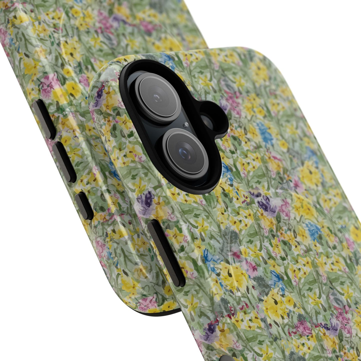 Wildflower Meadow Tough Magnetic Phone Case Watercolor Floral Botanical Case