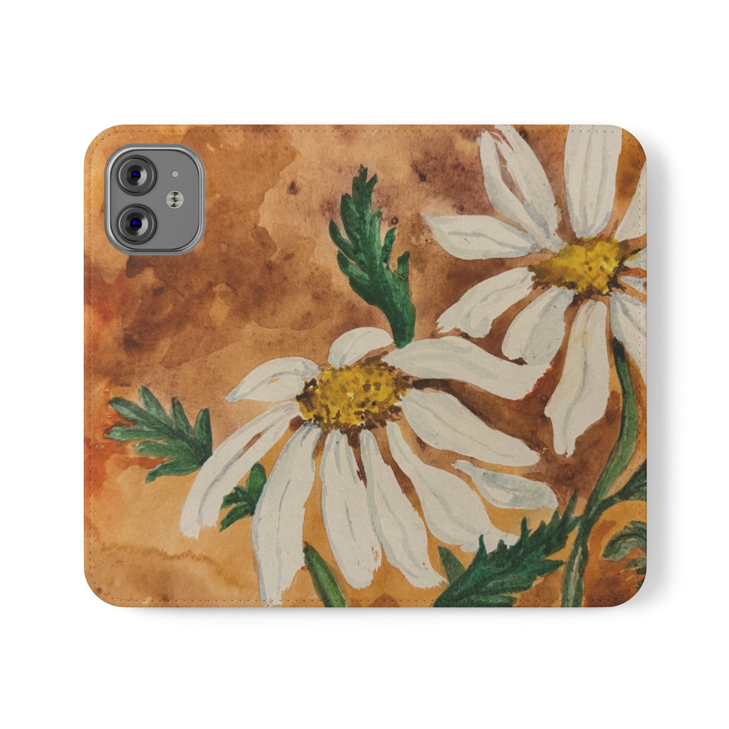 Golden Hour Daisies — Fold-Over Phone Case