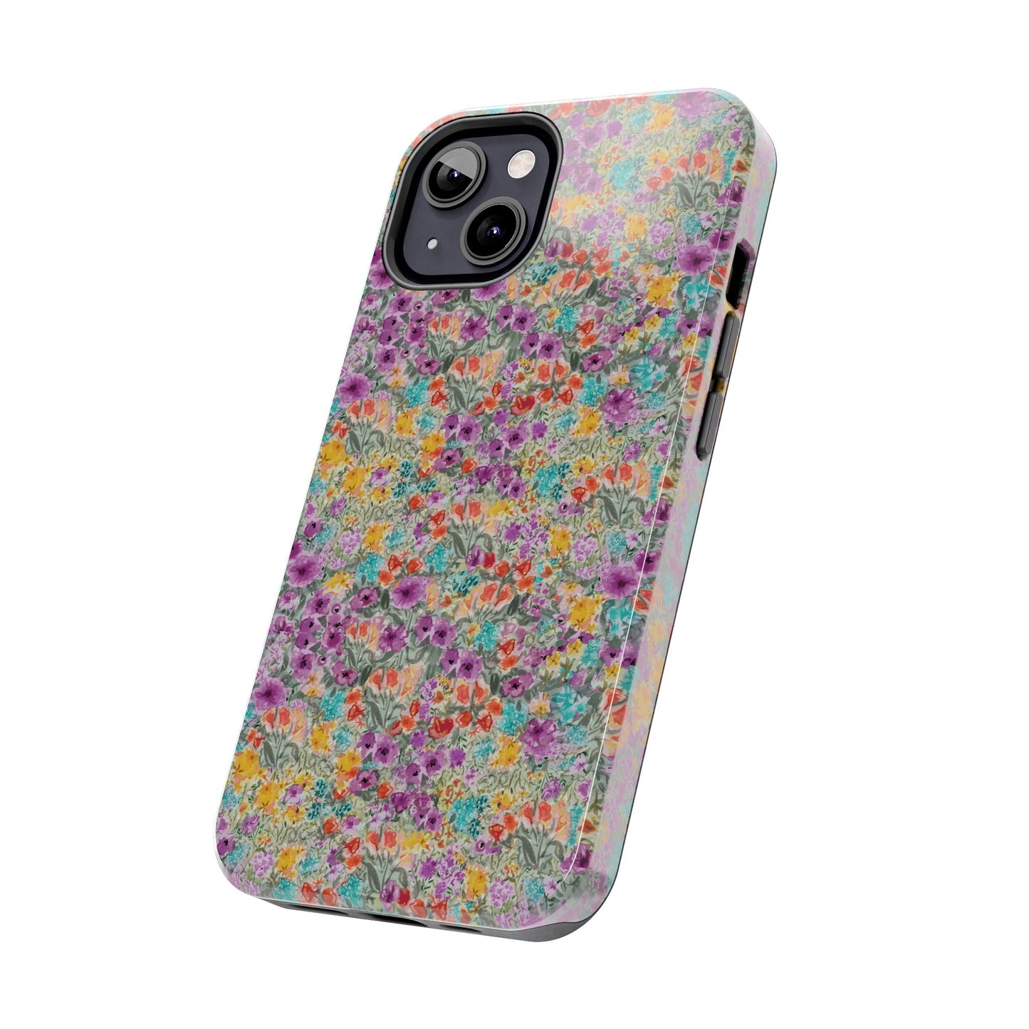 Wildflower Harmony  Watercolor Wildflower Phone Case – Colorful Floral Botanical Design Tough Phone Case