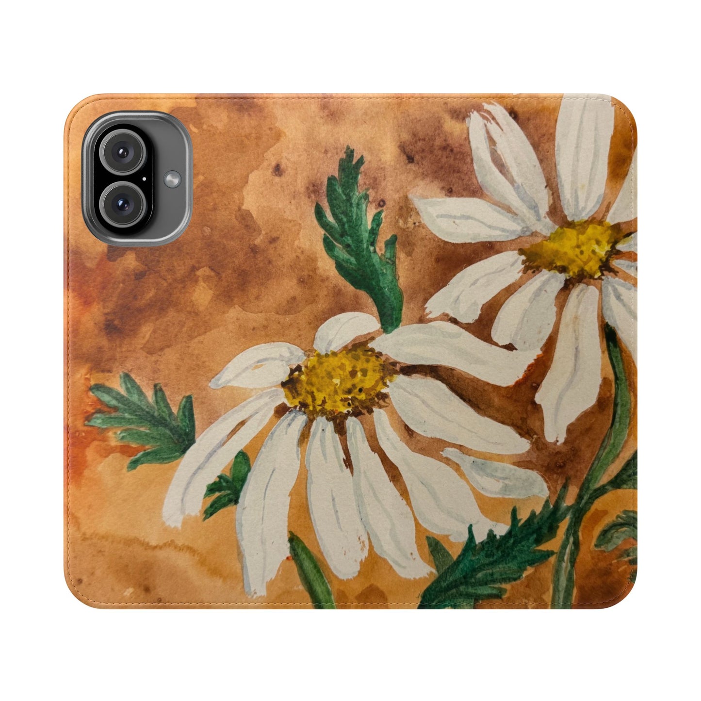 Golden Hour Daisies — Fold-Over Phone Case