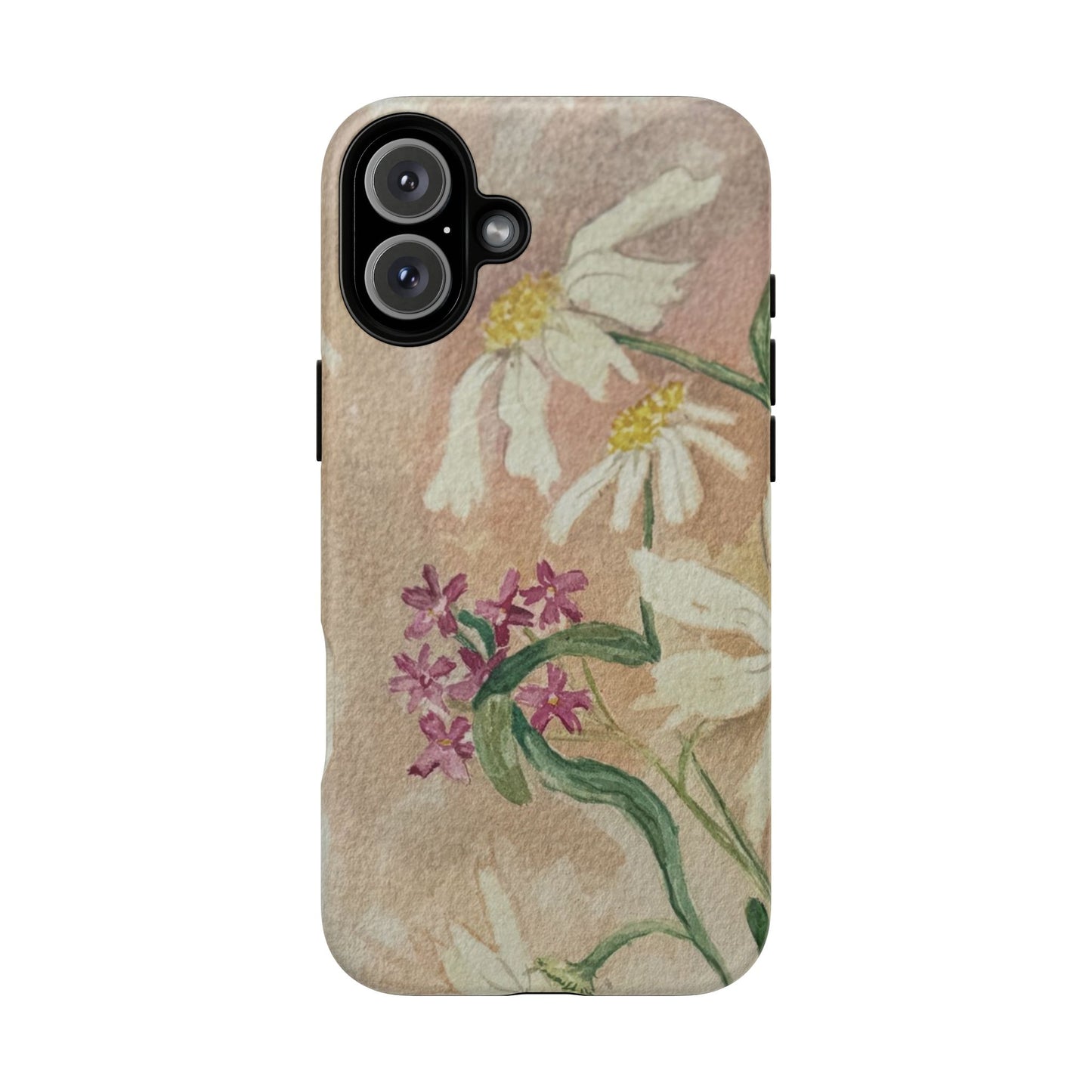 Floral Daisies Tough Magnetic Phone Case — Vintage Wildflower Design