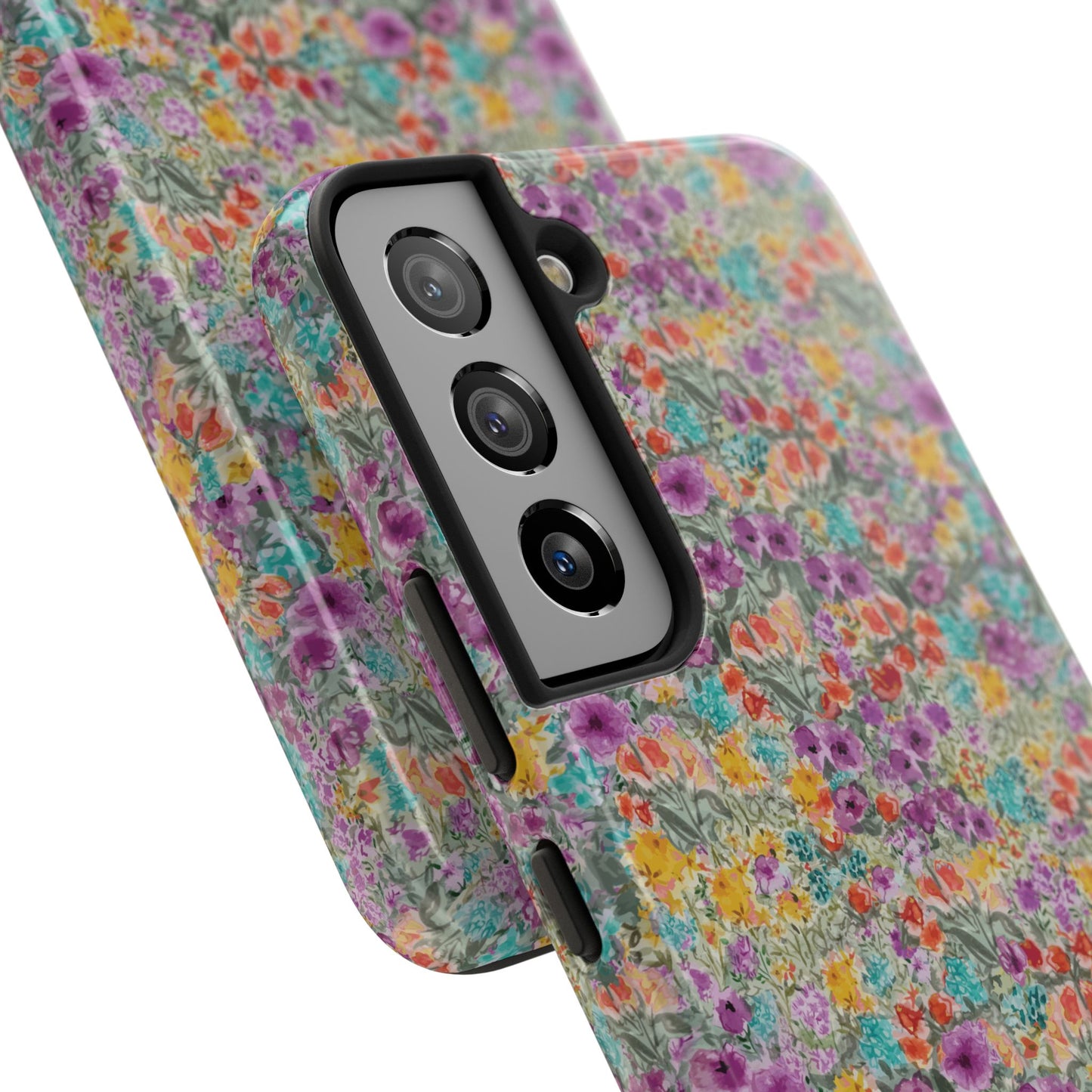 Wildflower Harmony  Watercolor Wildflower Phone Case – Colorful Floral Botanical Design Tough Phone Case
