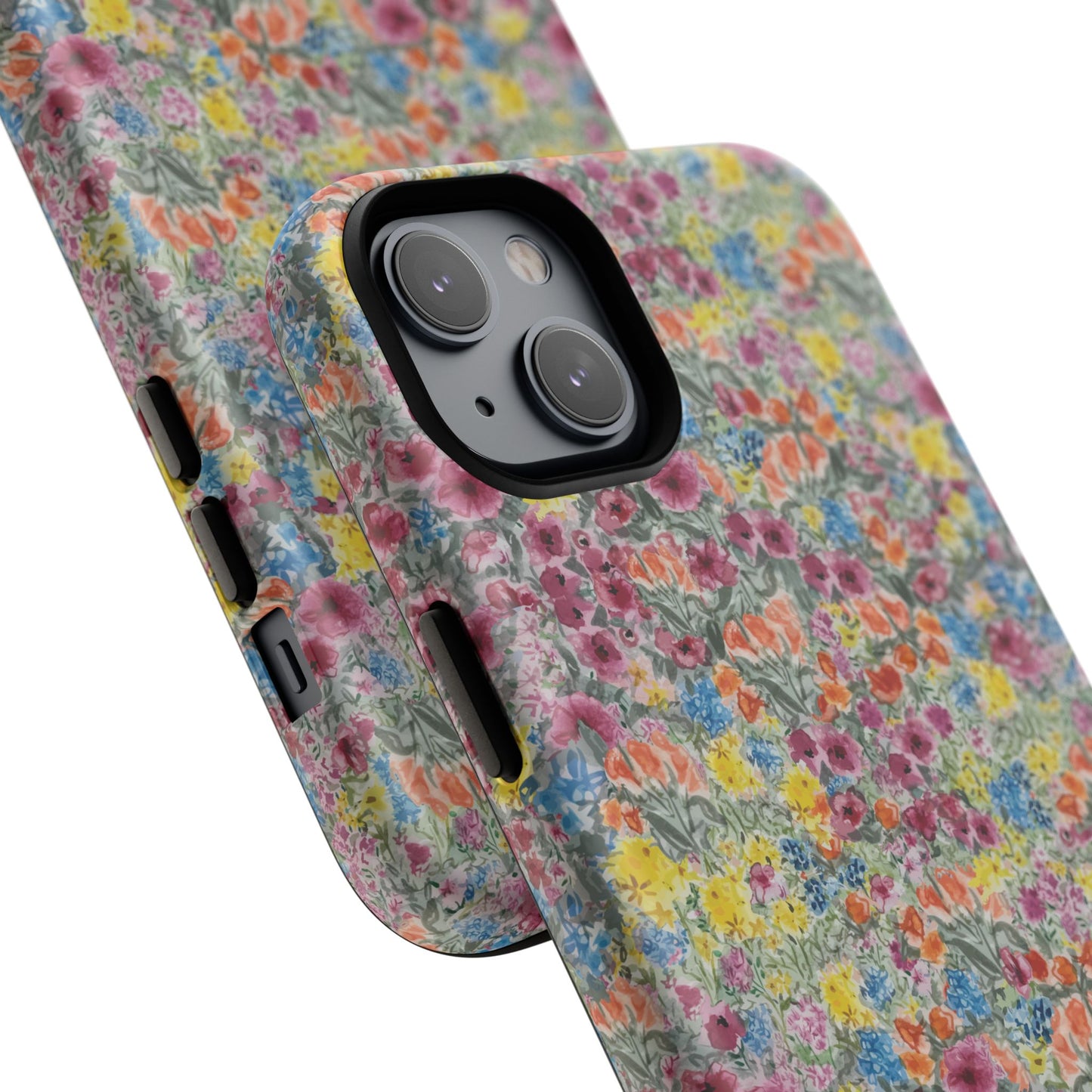 Meadow Blooms Floral Tough Phone Case — Colorful Wildflower Protective Cover