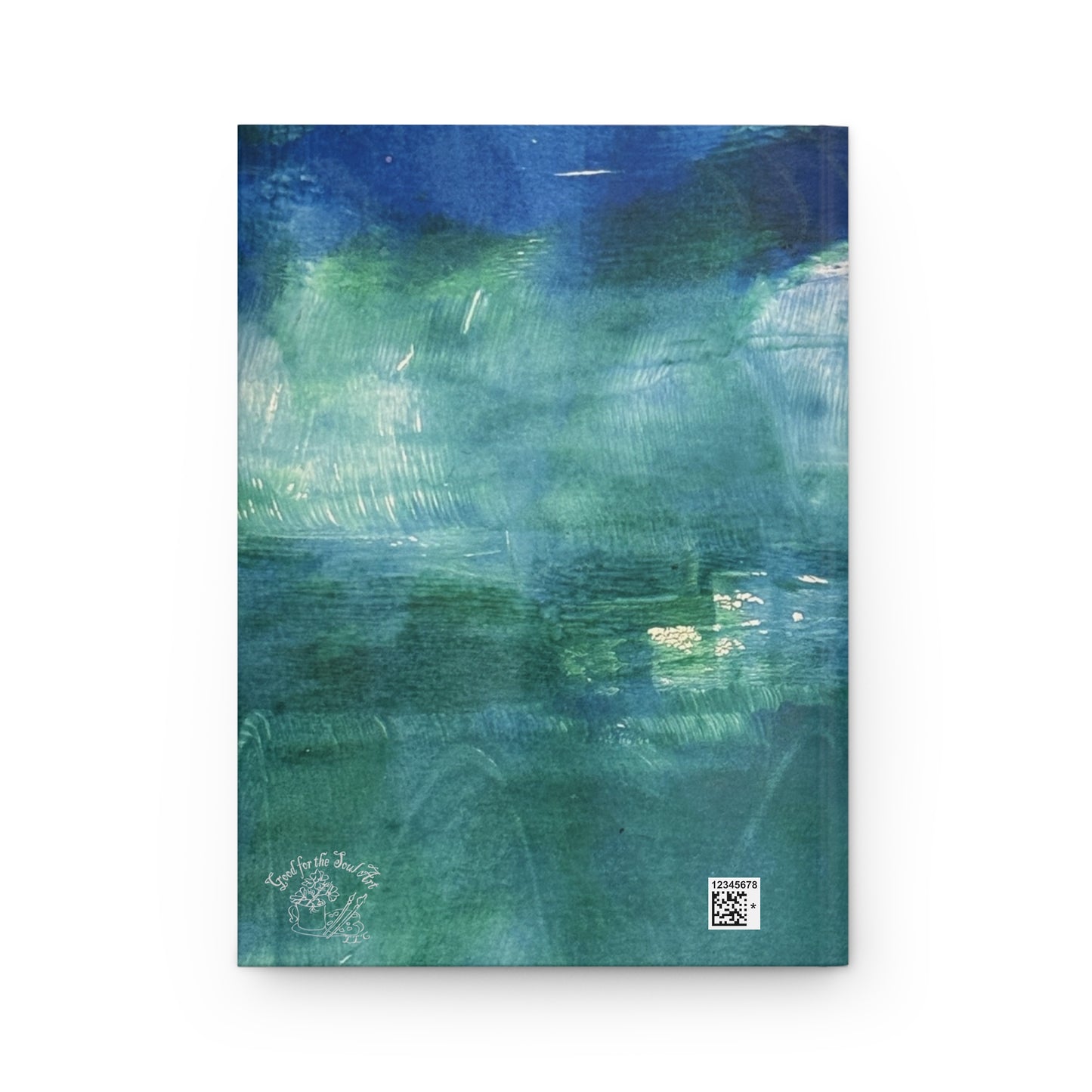 Where the Water Sleeps Just Breath Hardcover Journal — Ocean Abstract Matte Notebook for Mindfulness & Daily Reflection Patronizable