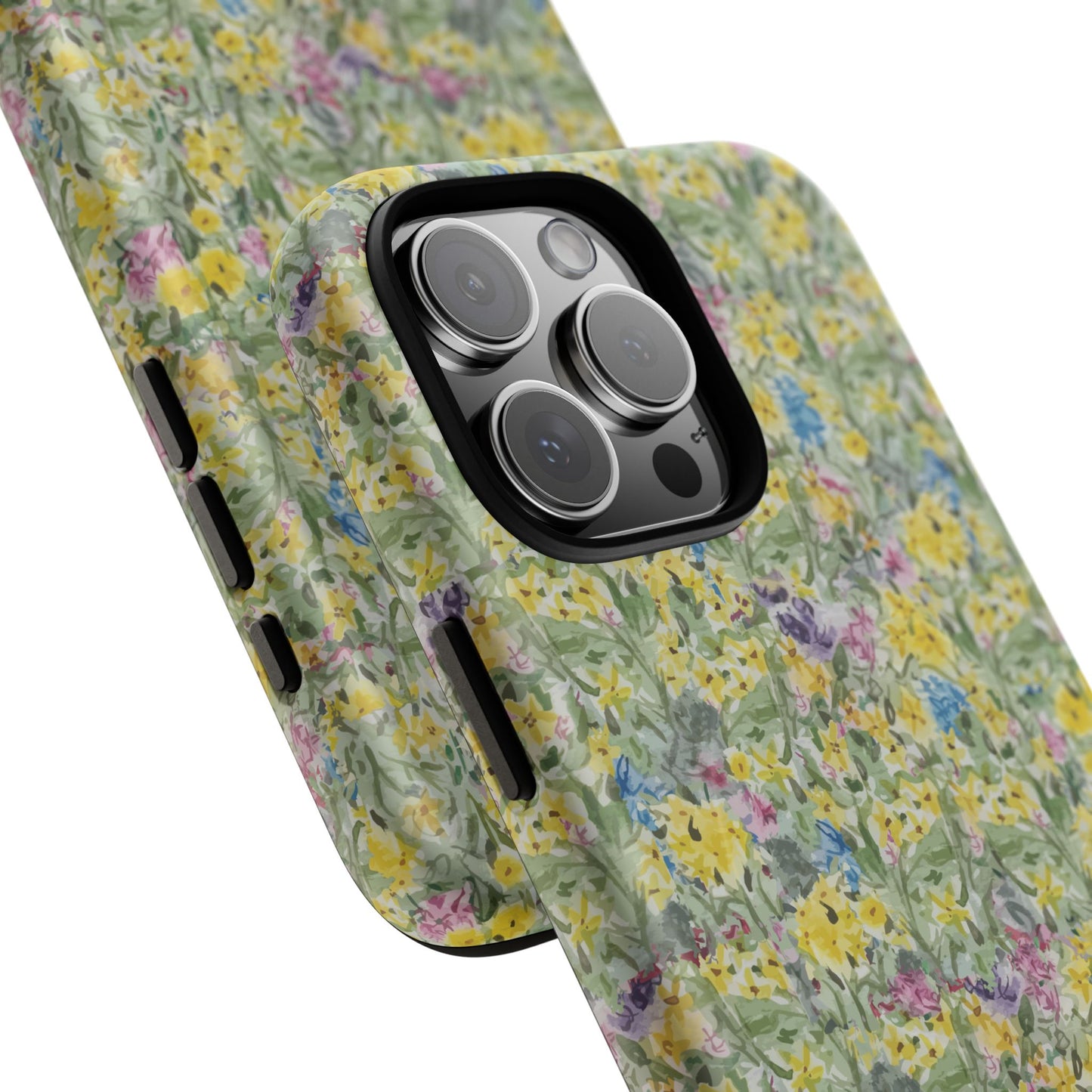 Wildflower Meadow Tough Magnetic Phone Case Watercolor Floral Botanical Case