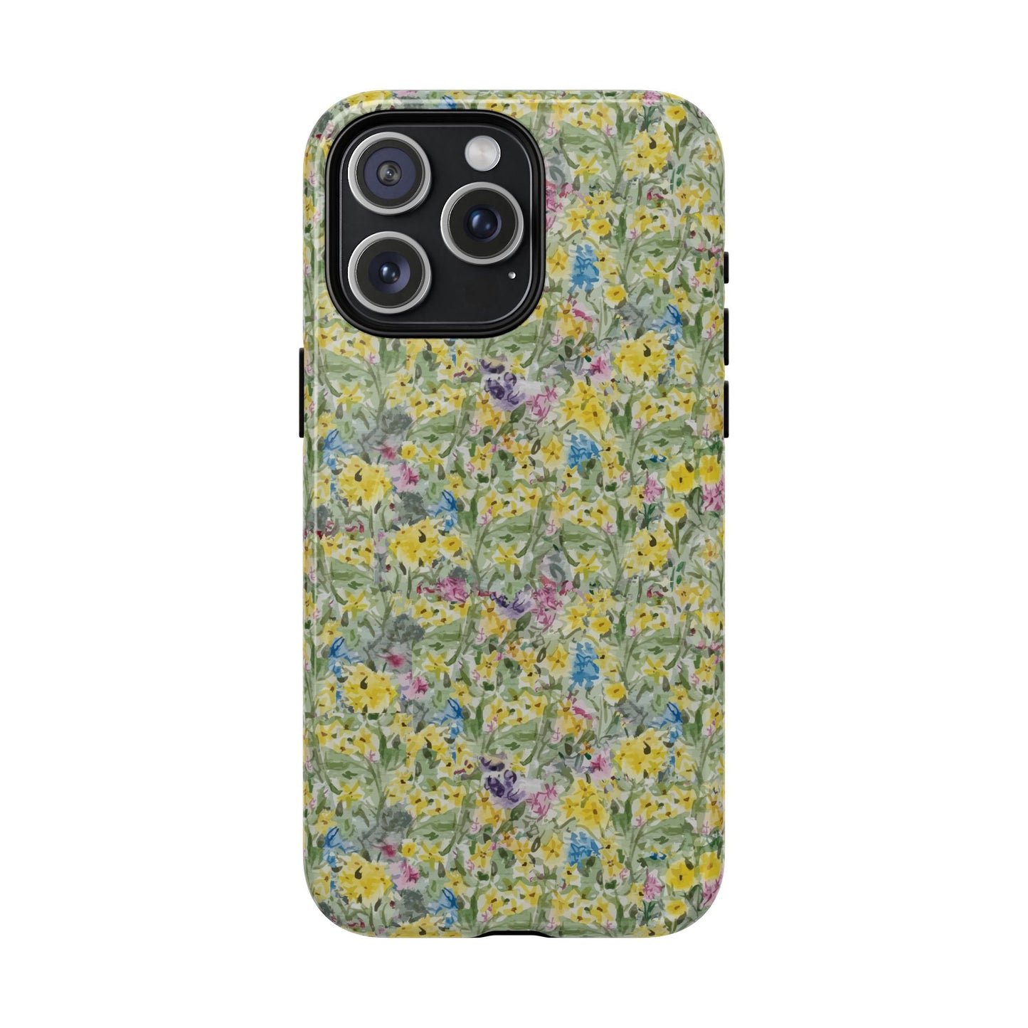 Wildflower Meadow Tough Magnetic Phone Case Watercolor Floral Botanical Case