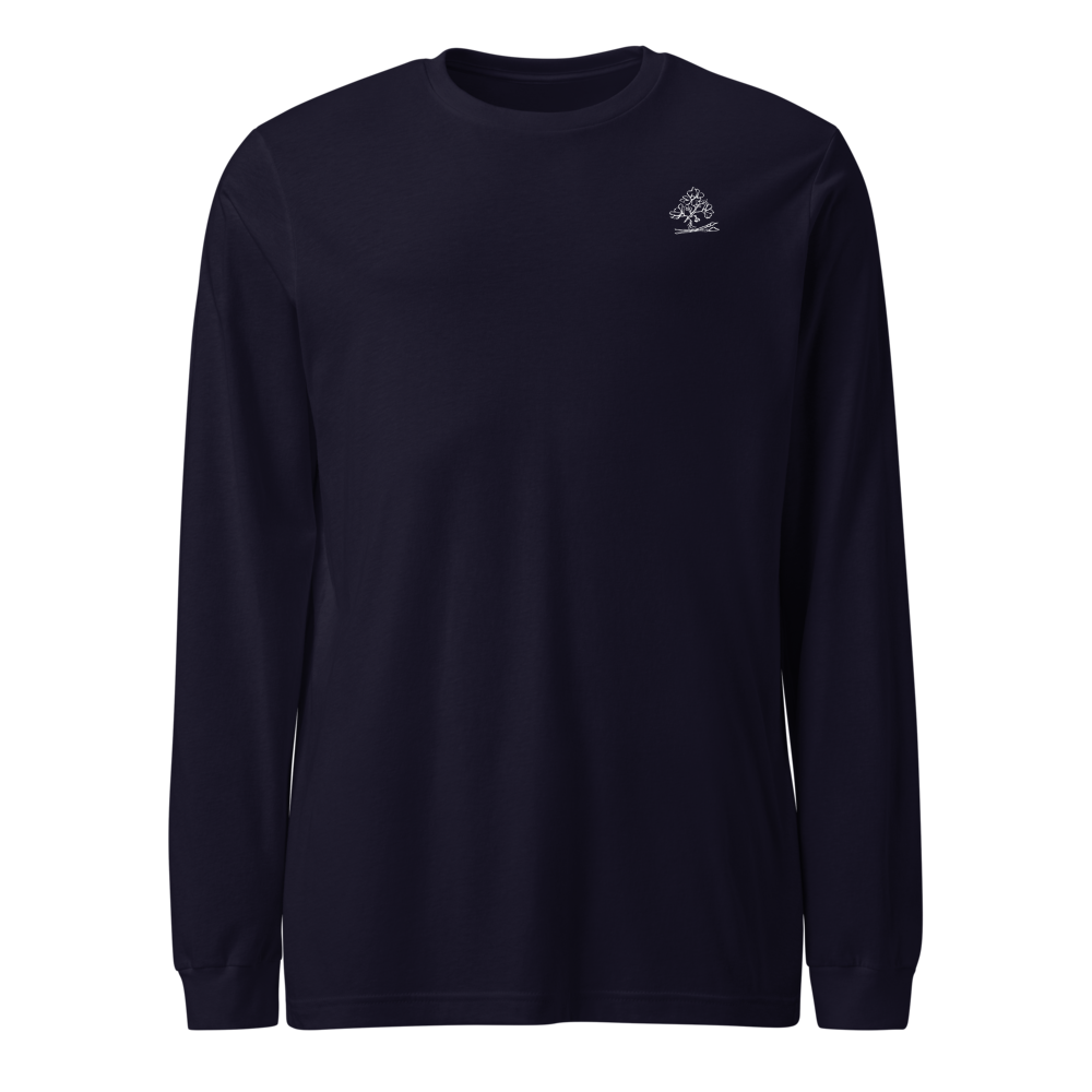 Good For The Soul Art Cotton Long Sleeve Tee — Navy, 2XL