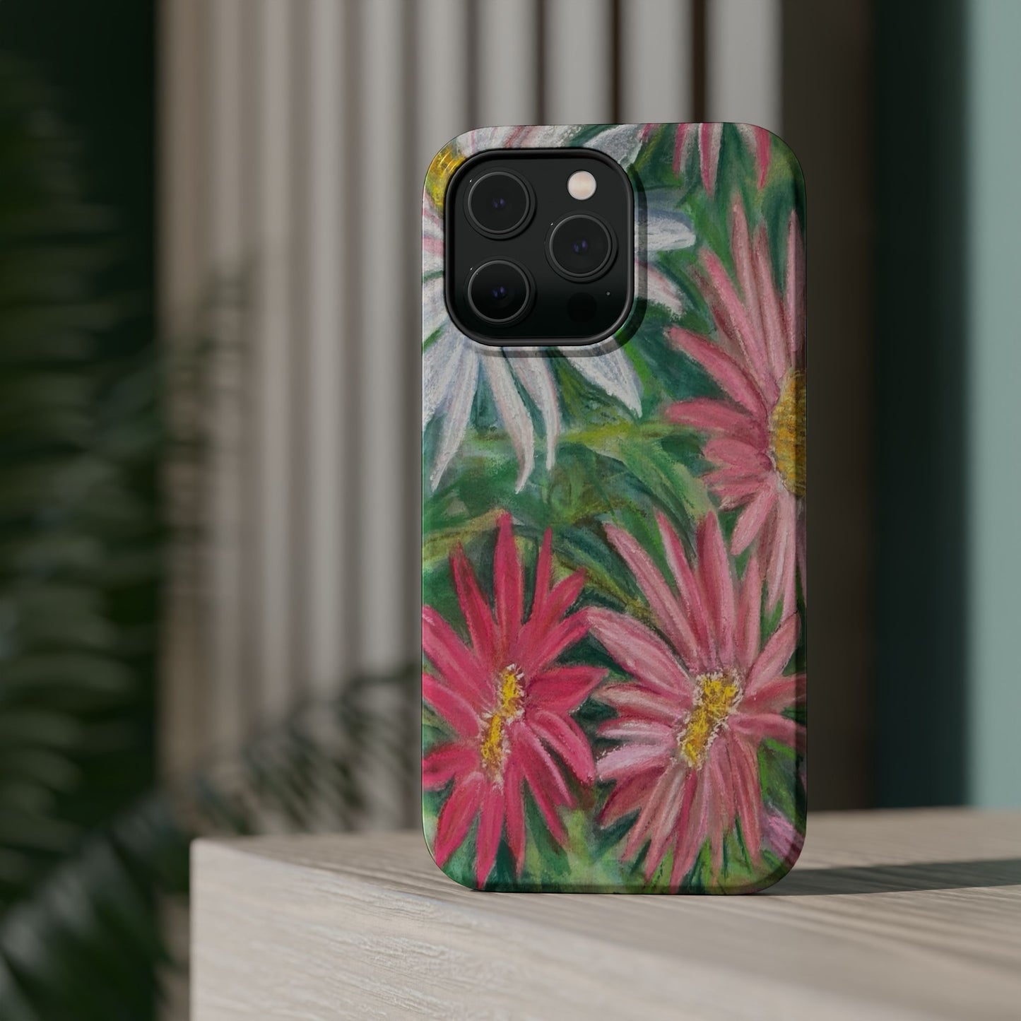 Painted Daisy  Magnetic Phone Case — Impact‑Resistant Protective Cover