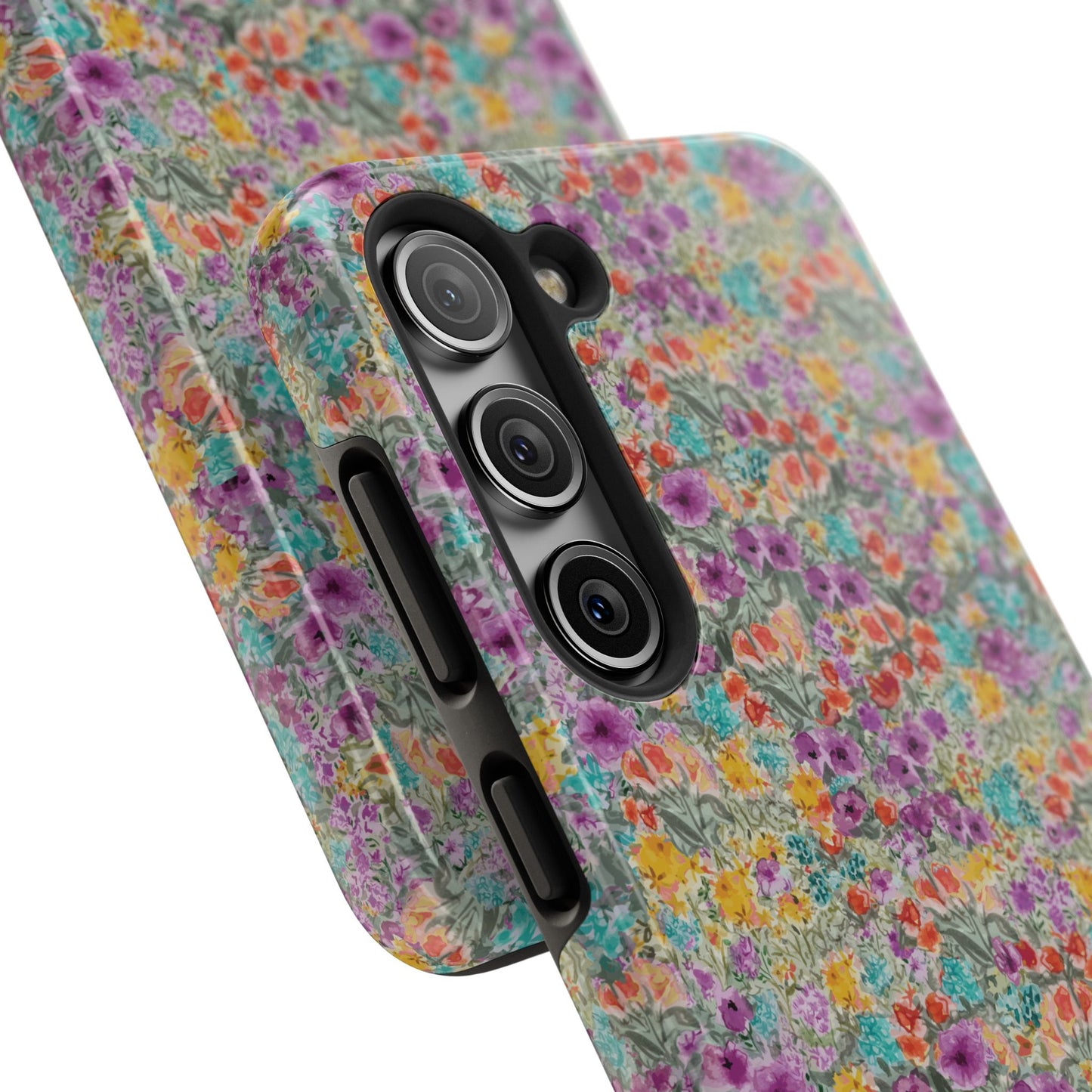 Wildflower Harmony  Watercolor Wildflower Phone Case – Colorful Floral Botanical Design Tough Phone Case