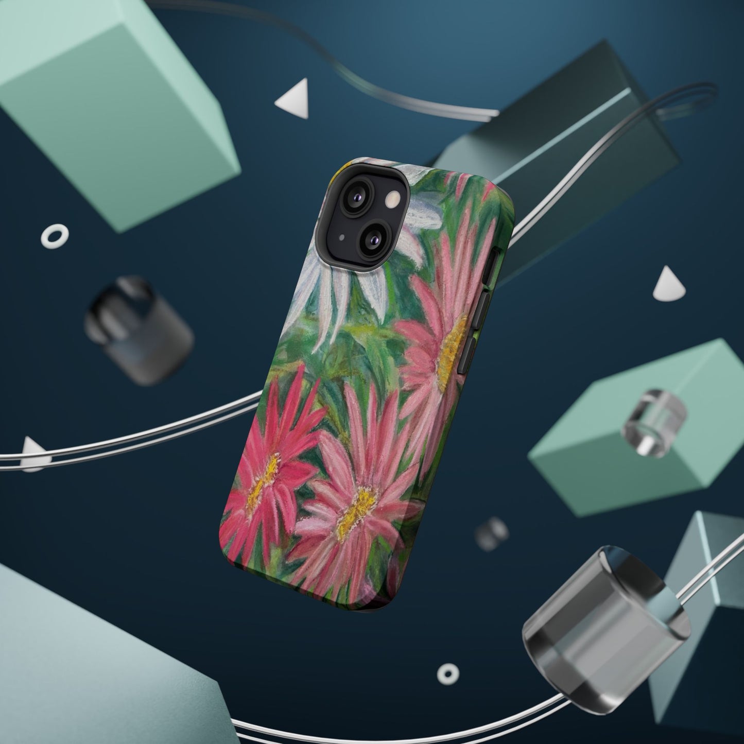 Painted Daisy  Magnetic Phone Case — Impact‑Resistant Protective Cover