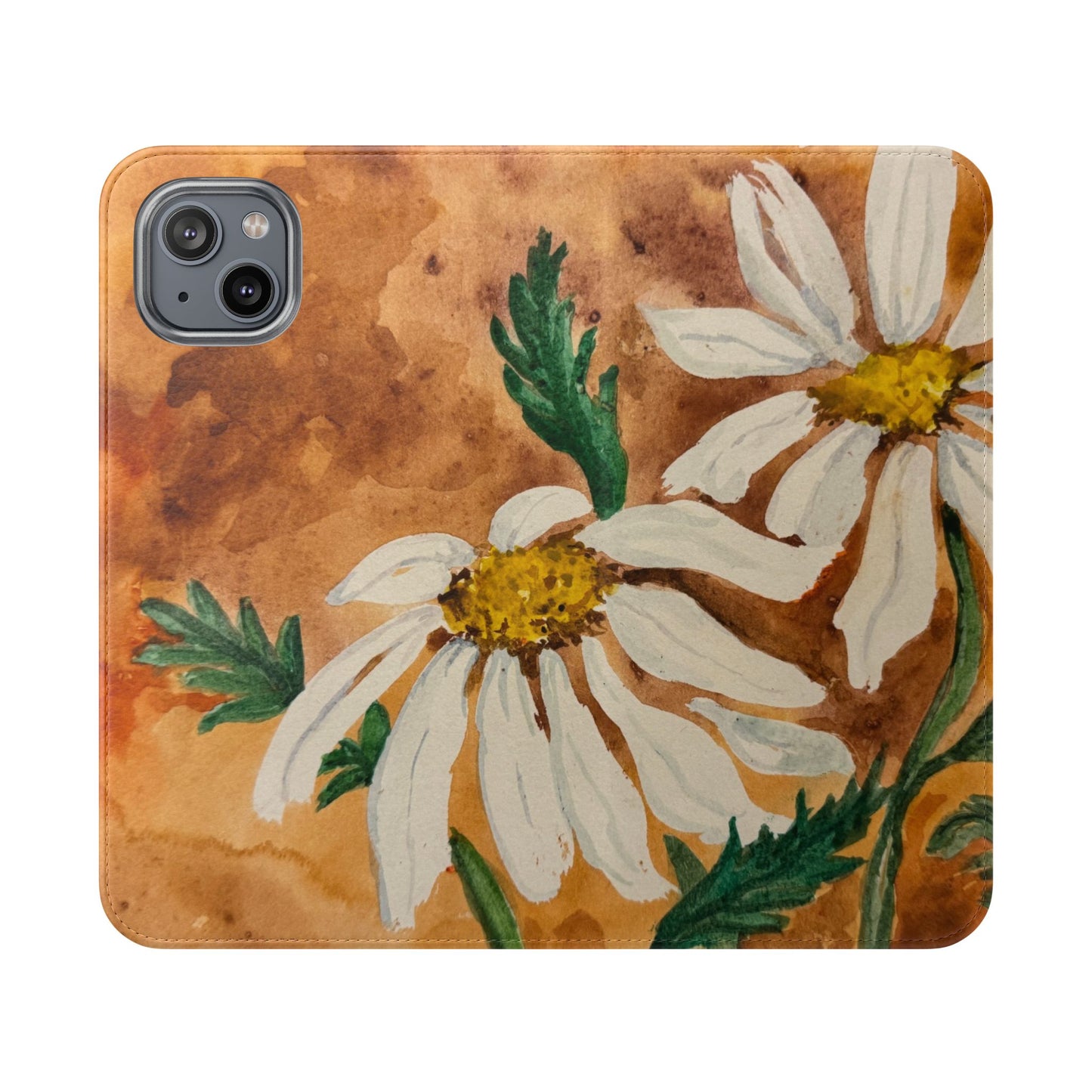 Golden Hour Daisies — Fold-Over Phone Case
