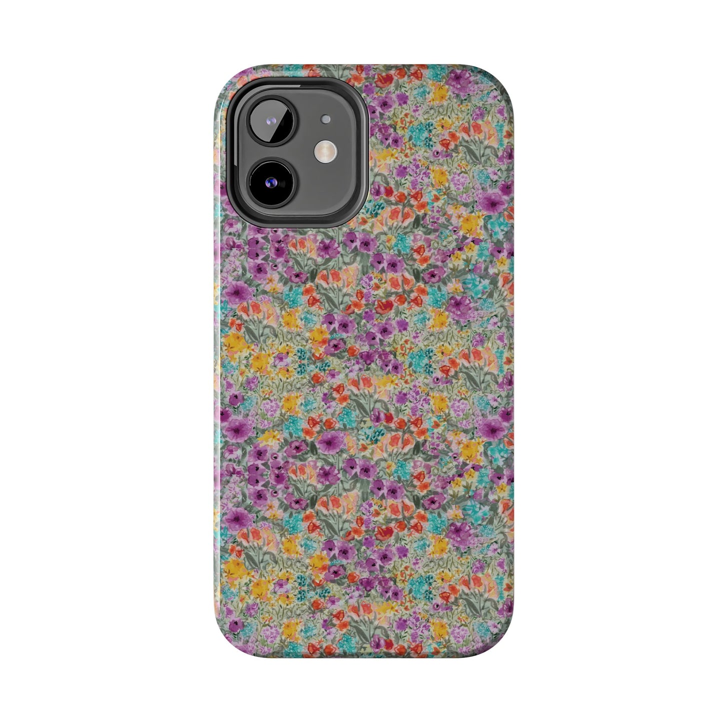 Wildflower Harmony  Watercolor Wildflower Phone Case – Colorful Floral Botanical Design Tough Phone Case