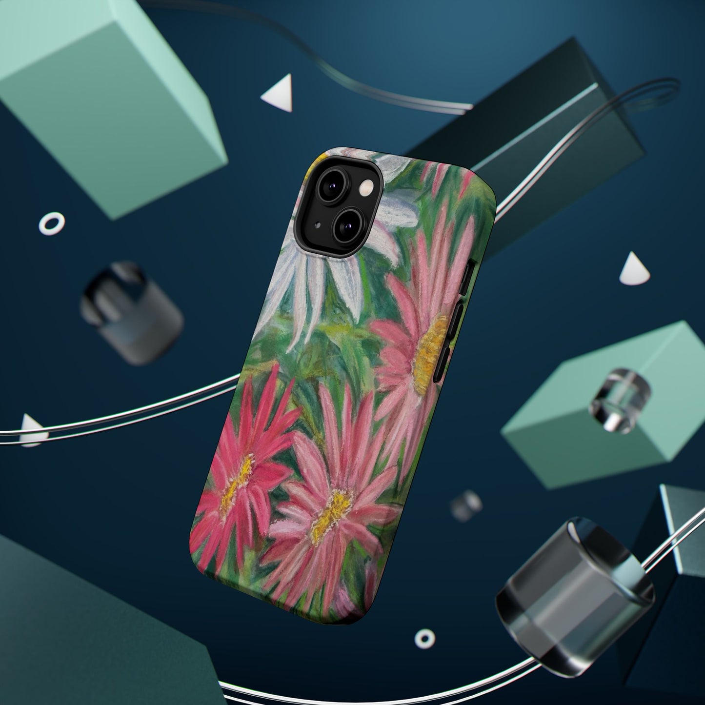 Painted Daisy  Magnetic Phone Case — Impact‑Resistant Protective Cover