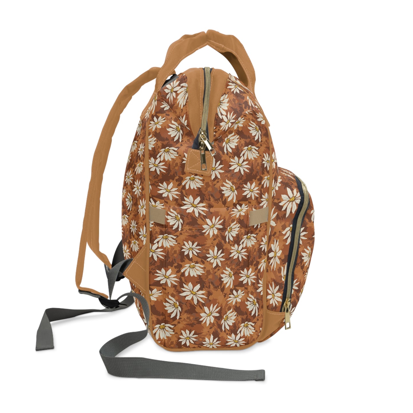 Golden Hour Daisy Everyday Backpack (Work, Travel & On-the-Go Essential) Multifunctional Diaper Backpack