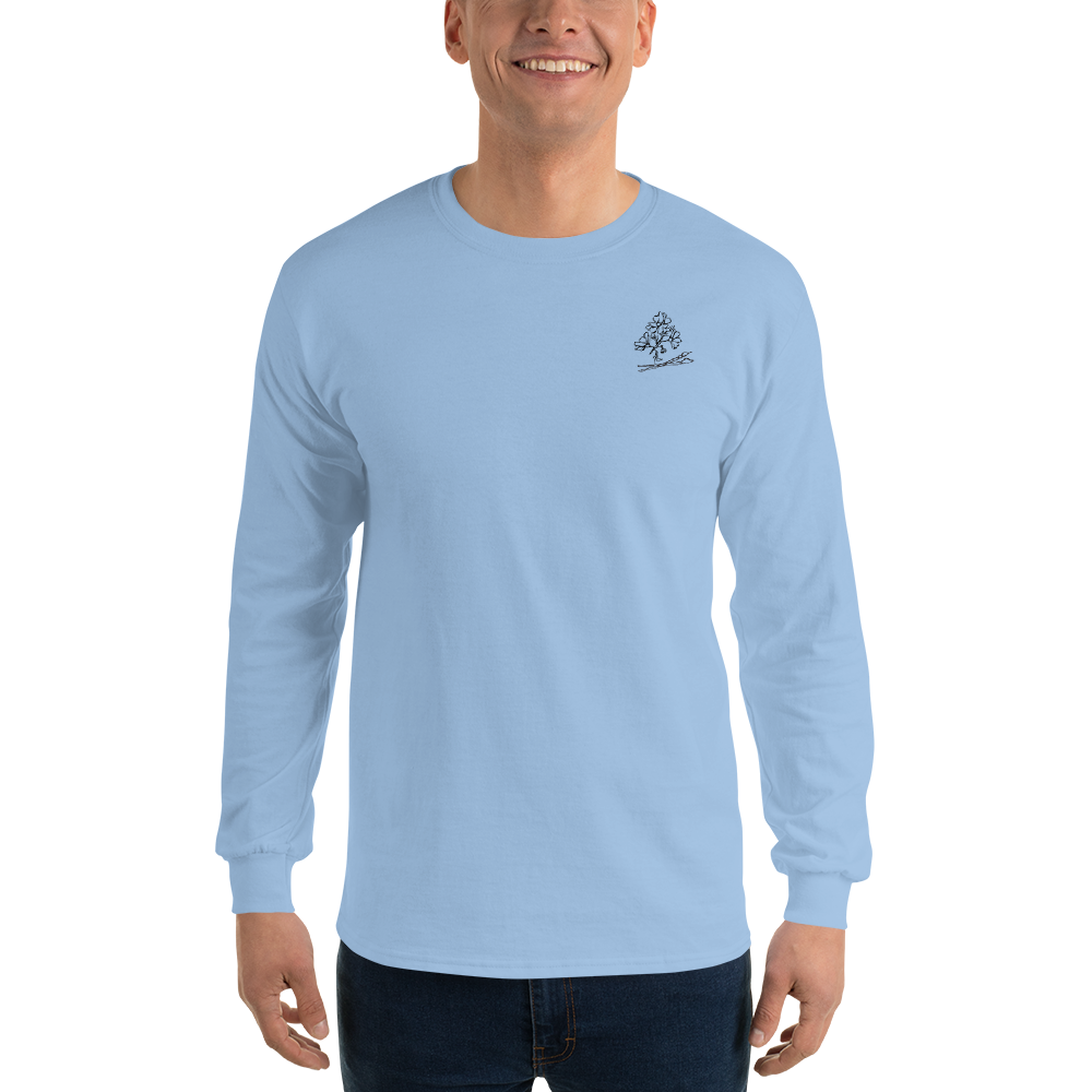 Good For The Soul Art Long Sleeve T-Shirt — Light Blue, 3XL