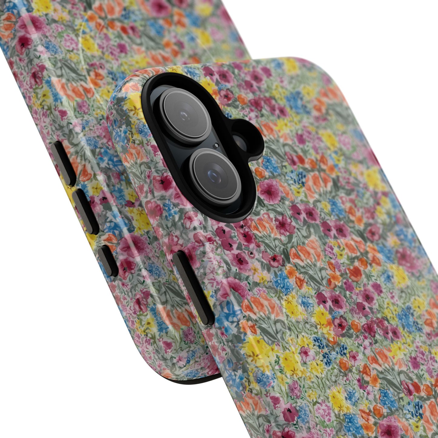Meadow Blooms Floral Tough Phone Case — Colorful Wildflower Protective Cover