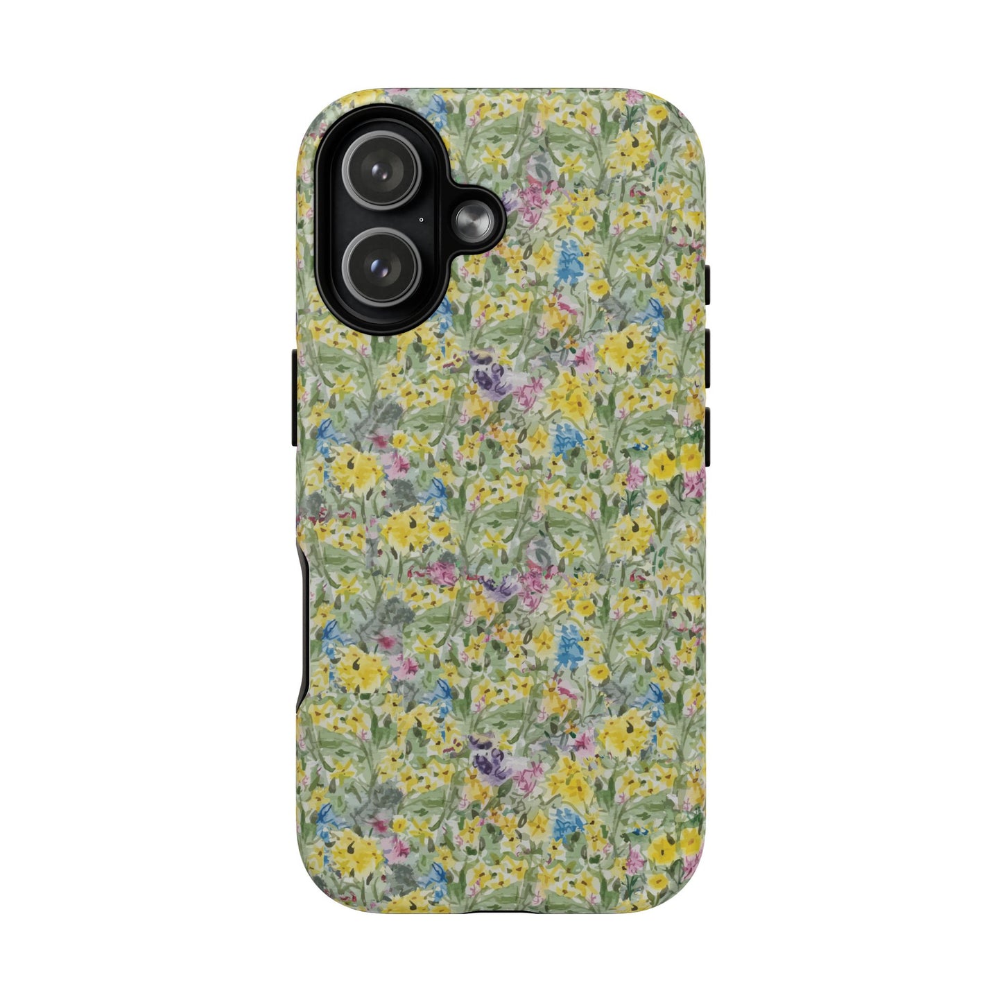 Wildflower Meadow Tough Magnetic Phone Case Watercolor Floral Botanical Case