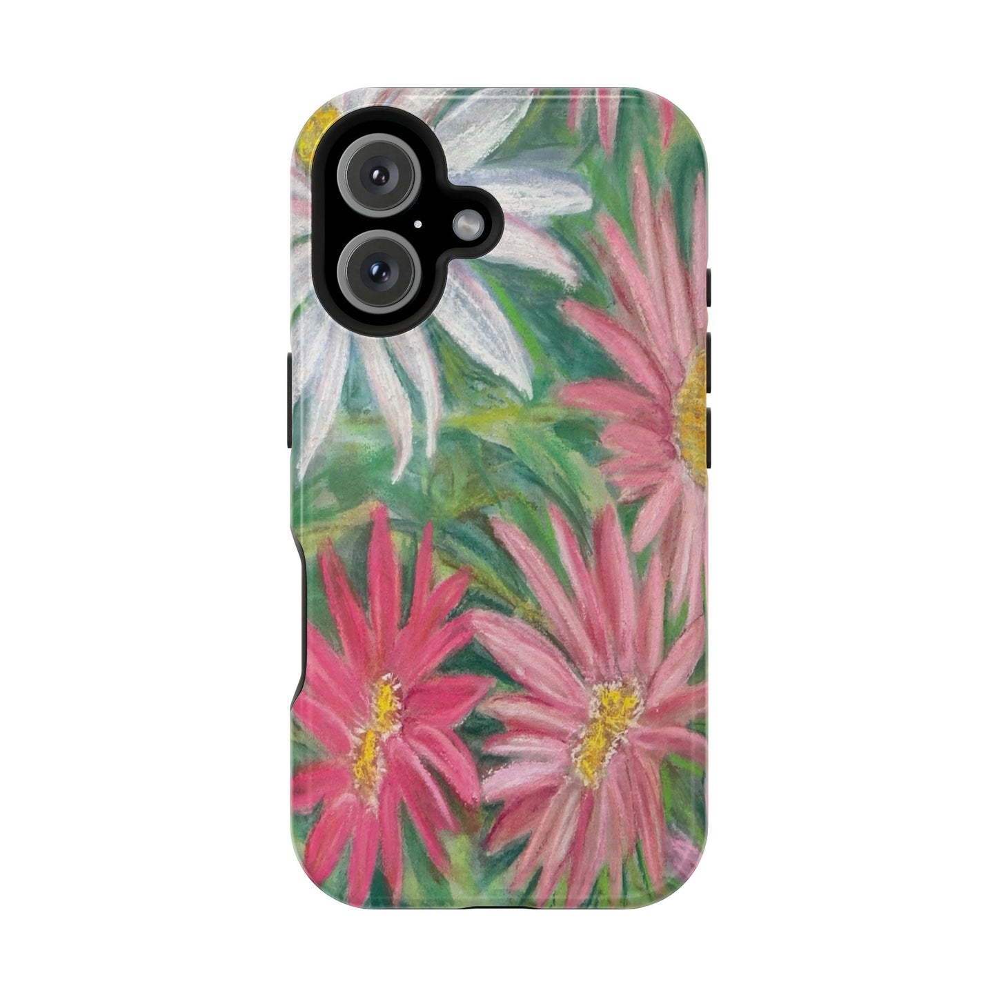 Painted Daisy  Magnetic Phone Case — Impact‑Resistant Protective Cover