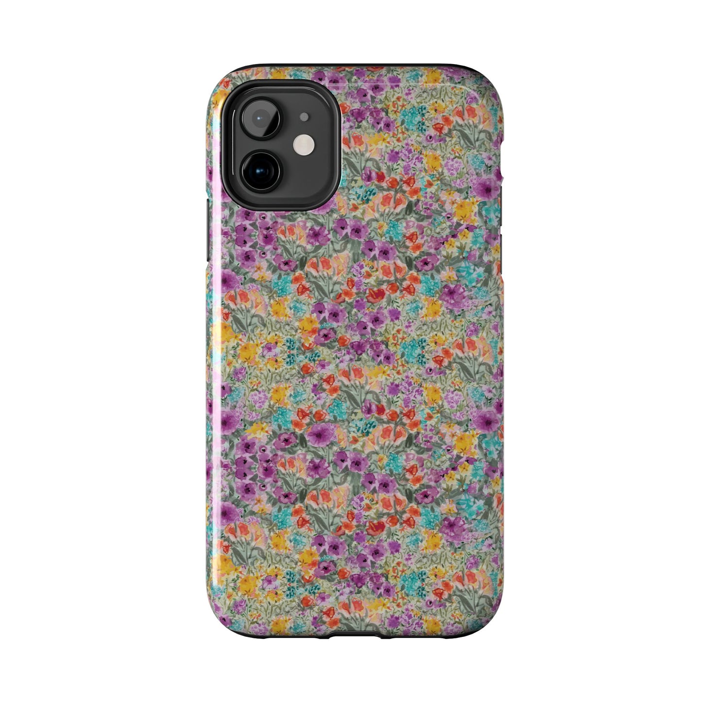 Wildflower Harmony  Watercolor Wildflower Phone Case – Colorful Floral Botanical Design Tough Phone Case