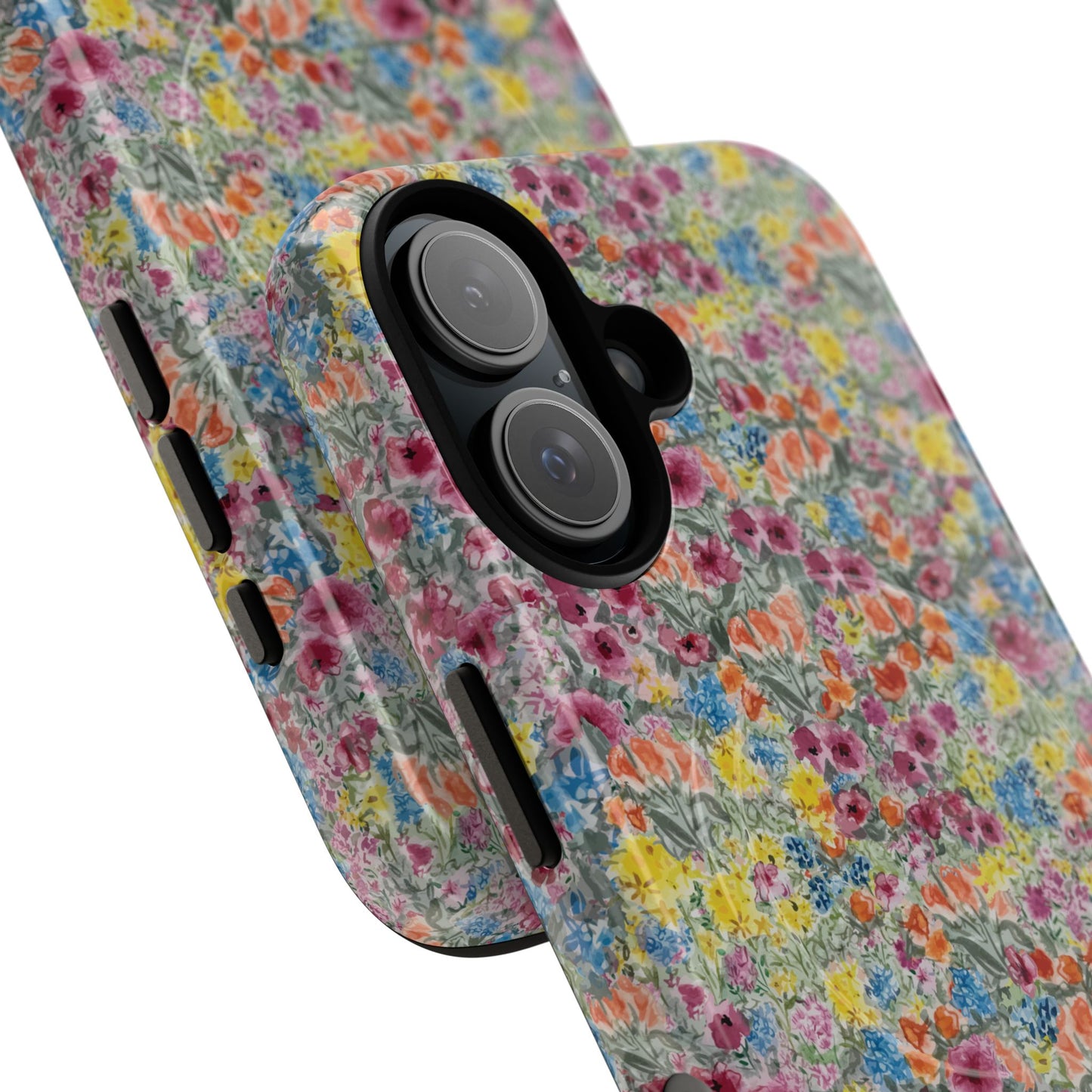 Meadow Blooms Floral Tough Phone Case — Colorful Wildflower Protective Cover