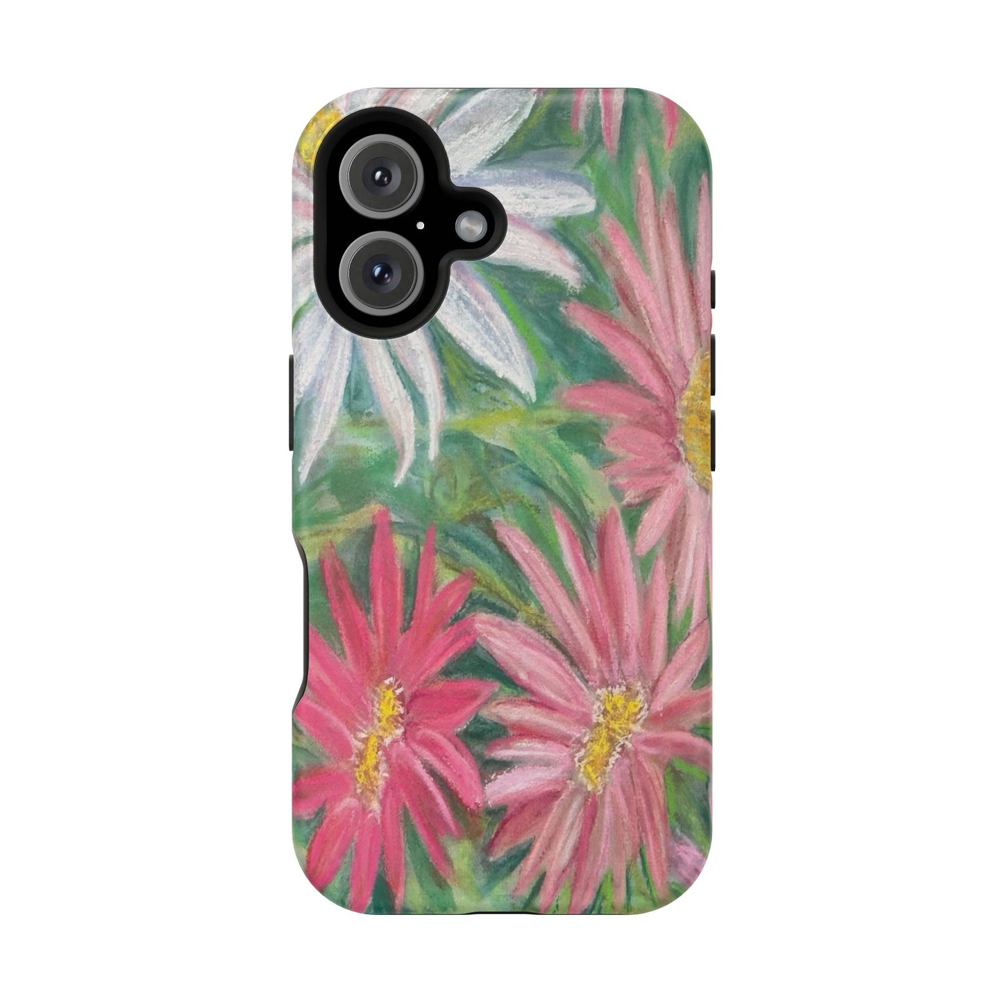 Painted Daisy  Magnetic Phone Case — Impact‑Resistant Protective Cover
