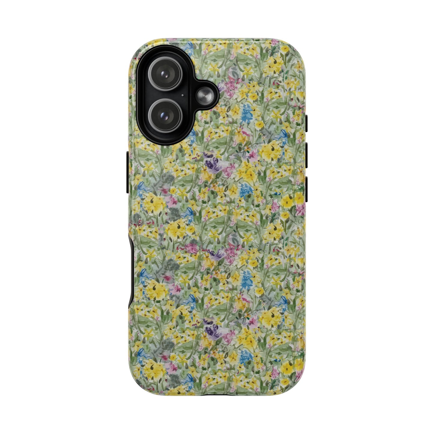 Wildflower Meadow Tough Magnetic Phone Case Watercolor Floral Botanical Case