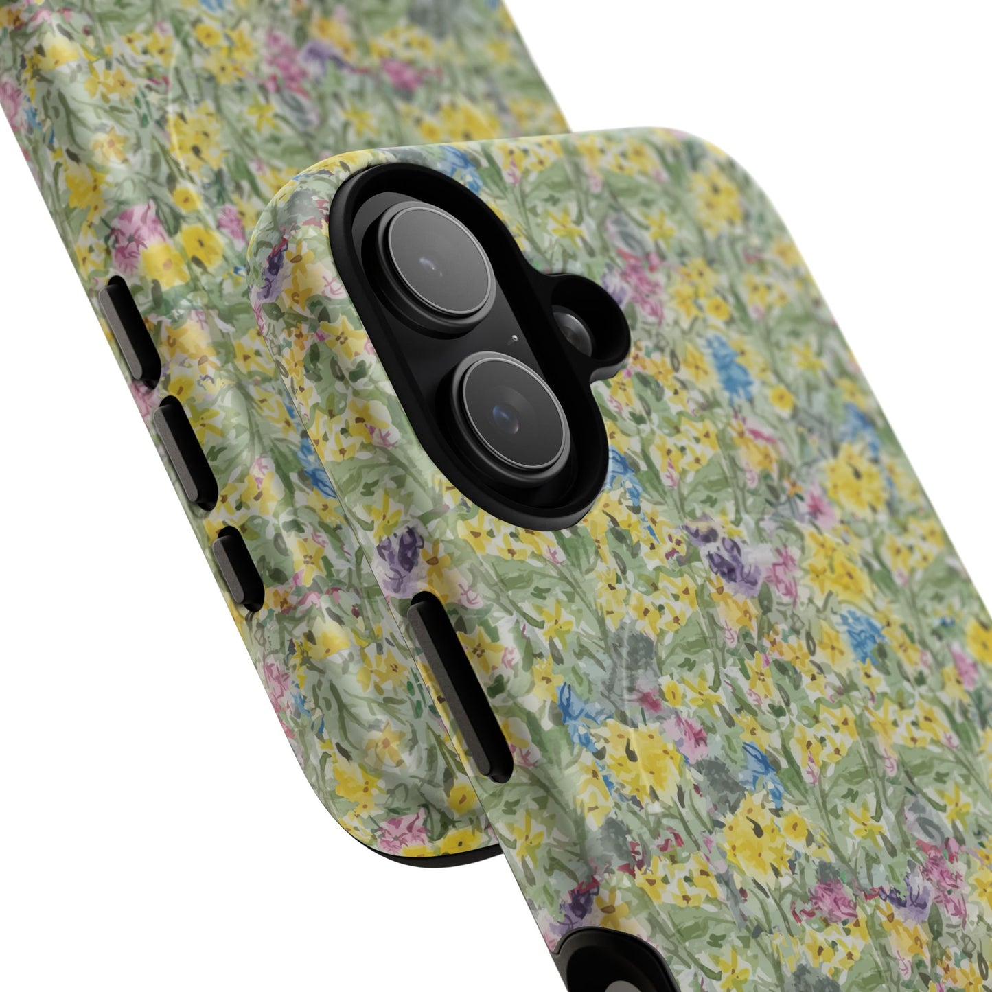 Wildflower Meadow Tough Magnetic Phone Case Watercolor Floral Botanical Case