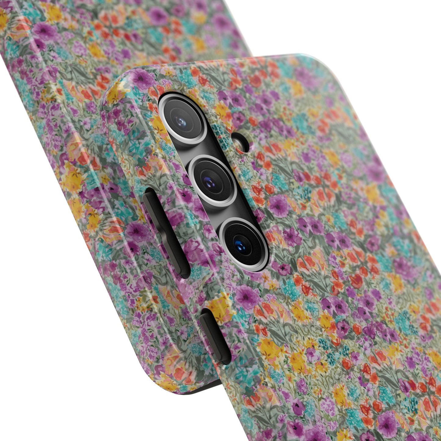 Wildflower Harmony  Watercolor Wildflower Phone Case – Colorful Floral Botanical Design Tough Phone Case