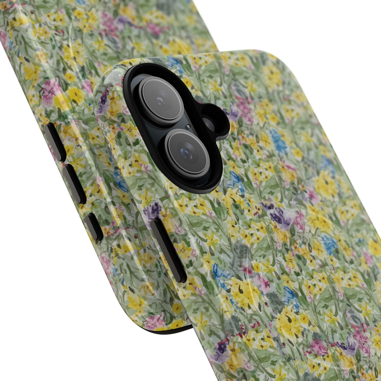 Wildflower Meadow Tough Magnetic Phone Case Watercolor Floral Botanical Case