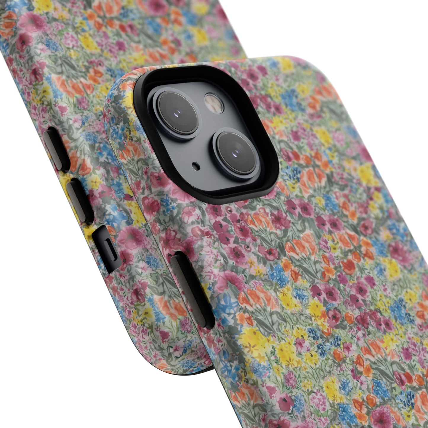 Meadow Blooms Floral Tough Phone Case — Colorful Wildflower Protective Cover
