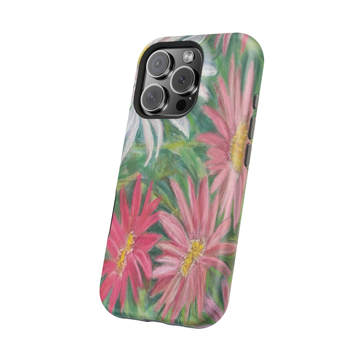 Painted Daisy  Magnetic Phone Case — Impact‑Resistant Protective Cover