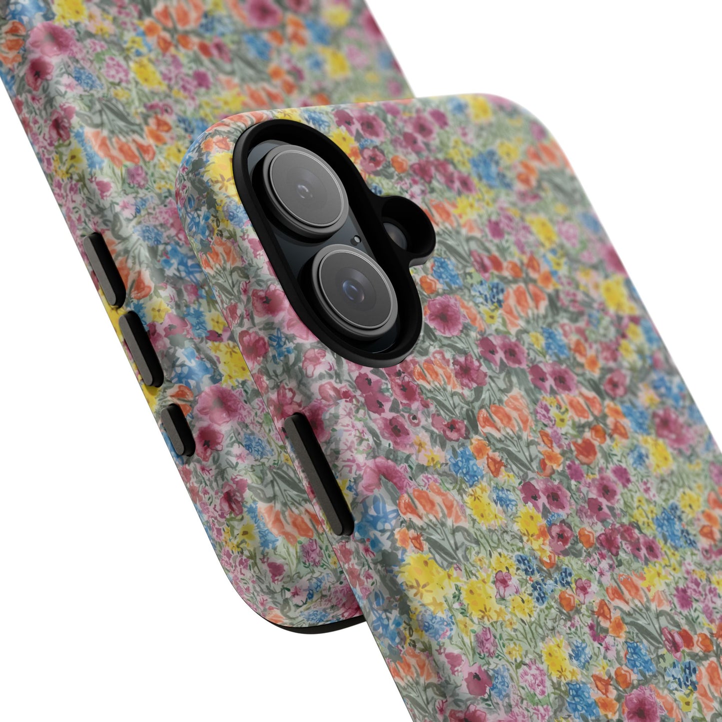 Meadow Blooms Floral Tough Phone Case — Colorful Wildflower Protective Cover