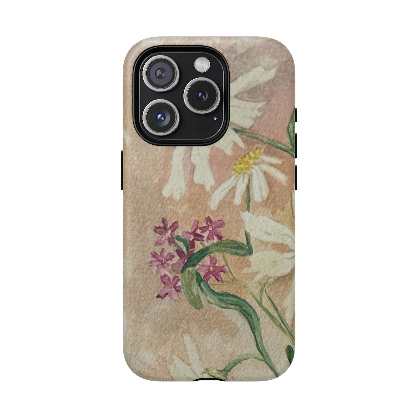Floral Daisies Tough Magnetic Phone Case — Vintage Wildflower Design