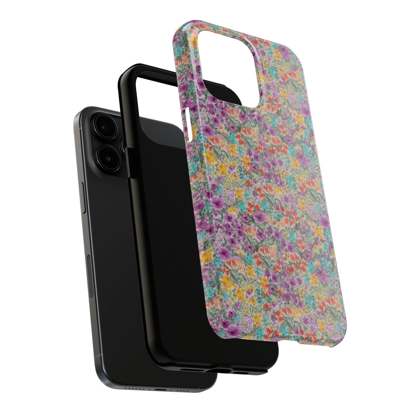 Wildflower Harmony  Watercolor Wildflower Phone Case – Colorful Floral Botanical Design Tough Phone Case