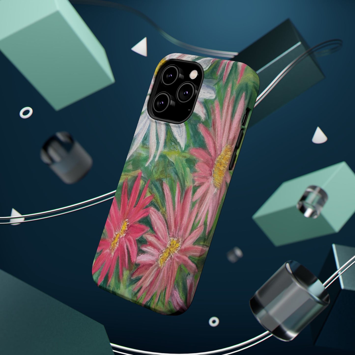 Painted Daisy  Magnetic Phone Case — Impact‑Resistant Protective Cover