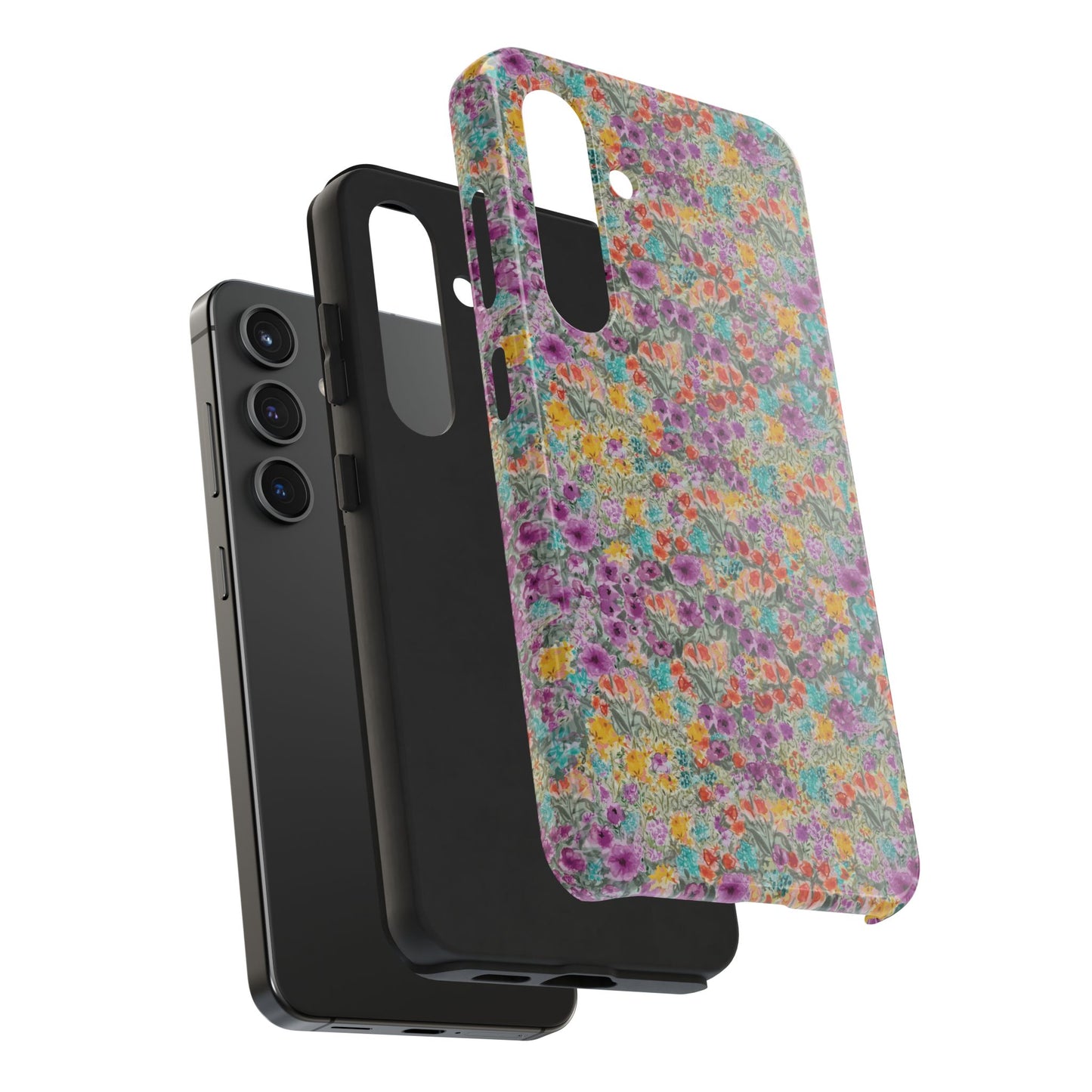 Wildflower Harmony  Watercolor Wildflower Phone Case – Colorful Floral Botanical Design Tough Phone Case