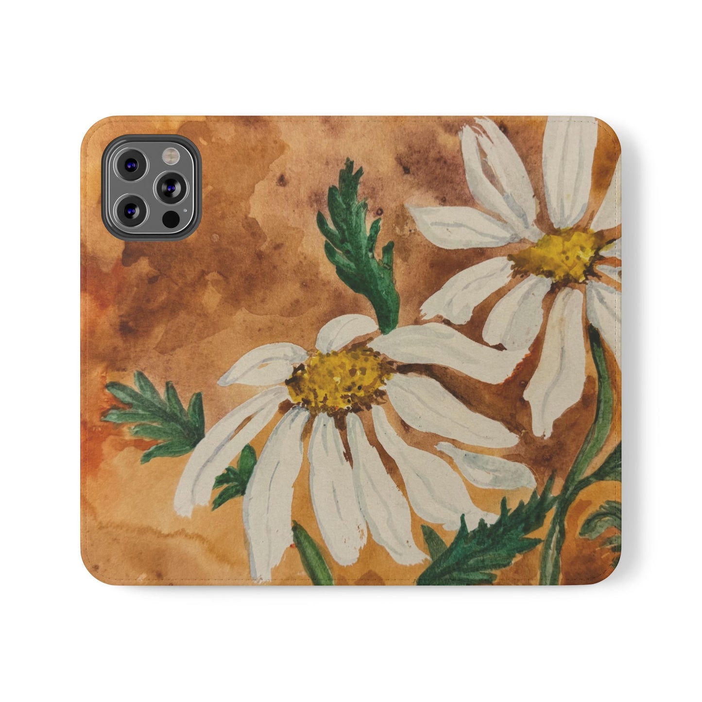 Golden Hour Daisies — Fold-Over Phone Case