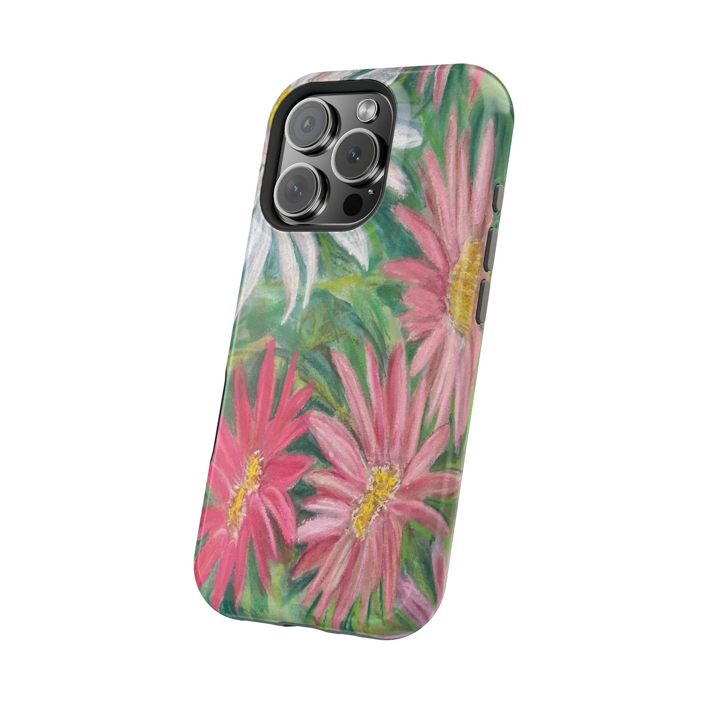Painted Daisy  Magnetic Phone Case — Impact‑Resistant Protective Cover