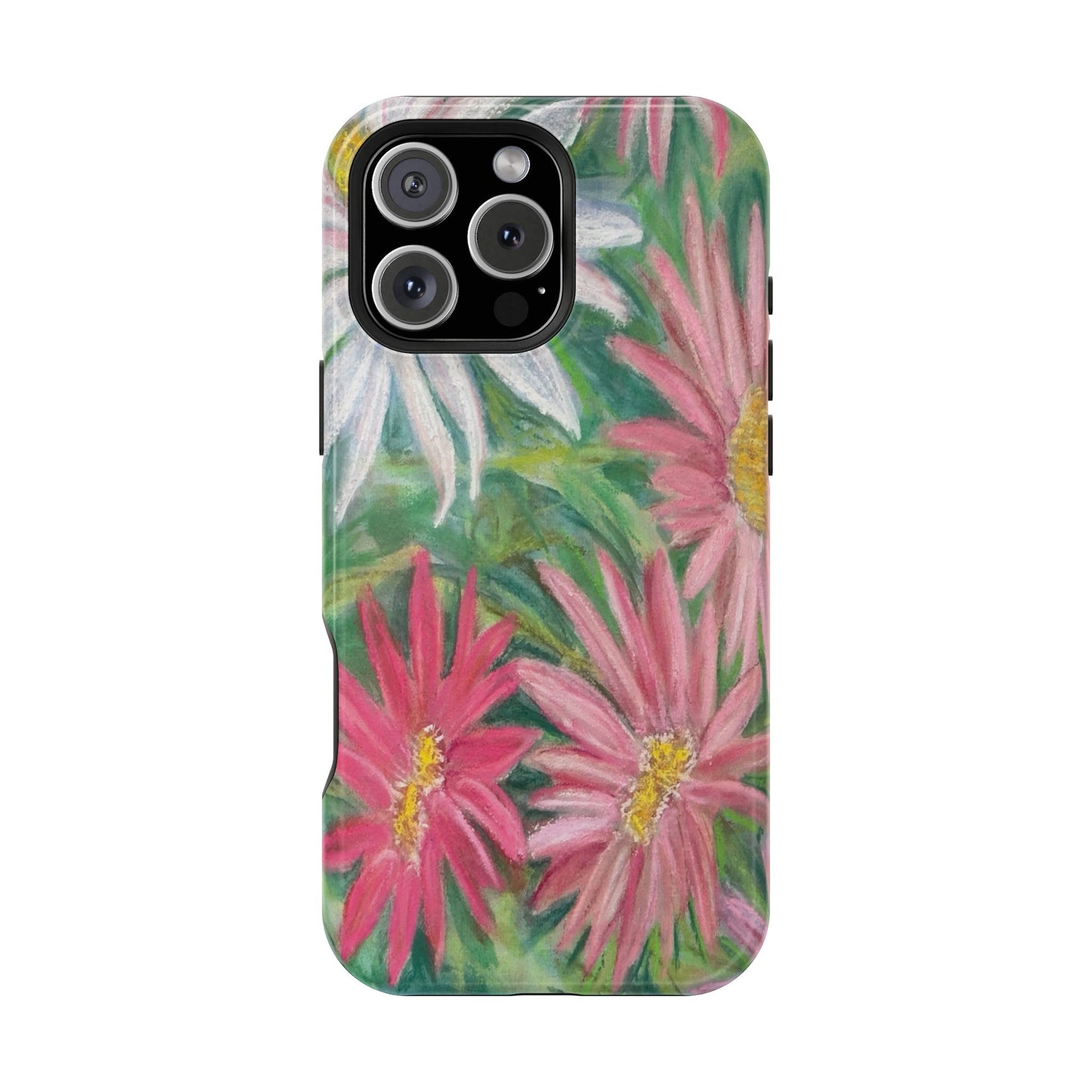 Painted Daisy  Magnetic Phone Case — Impact‑Resistant Protective Cover