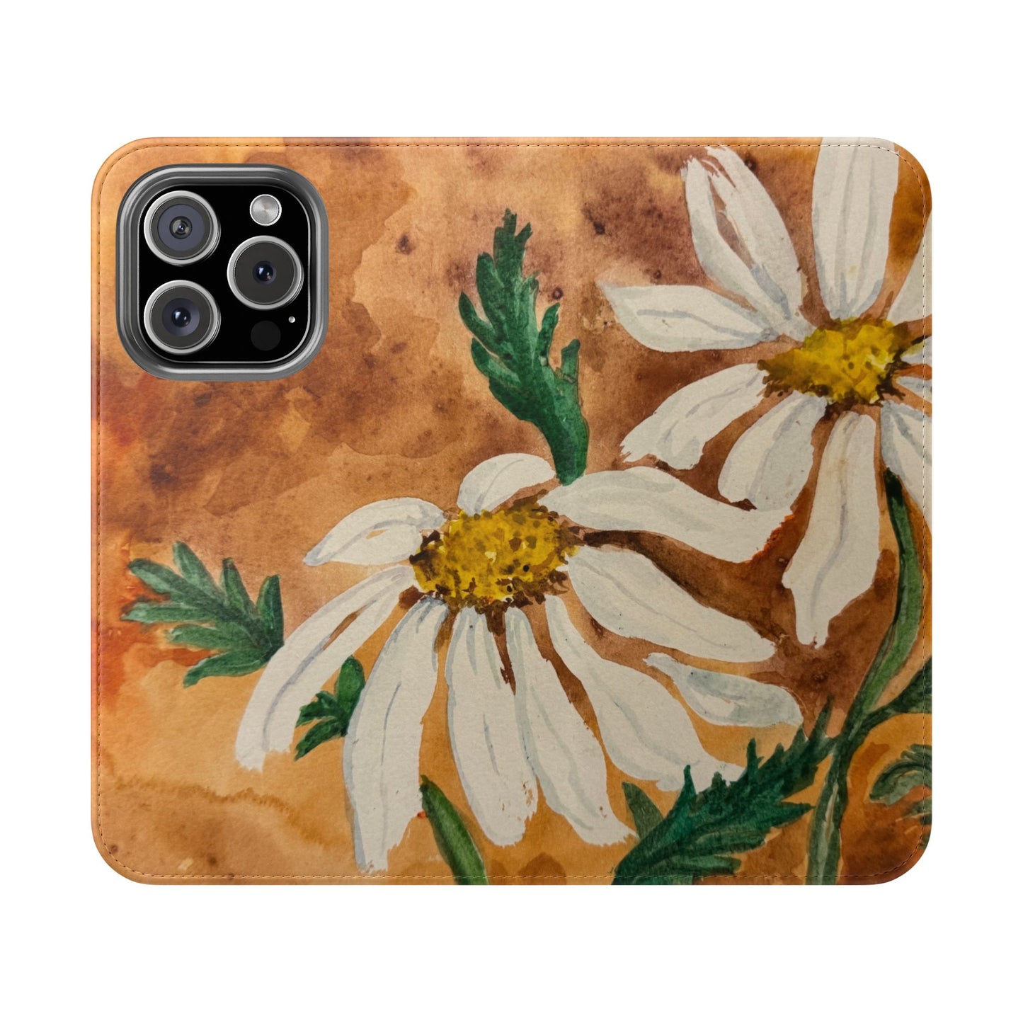 Golden Hour Daisies — Fold-Over Phone Case
