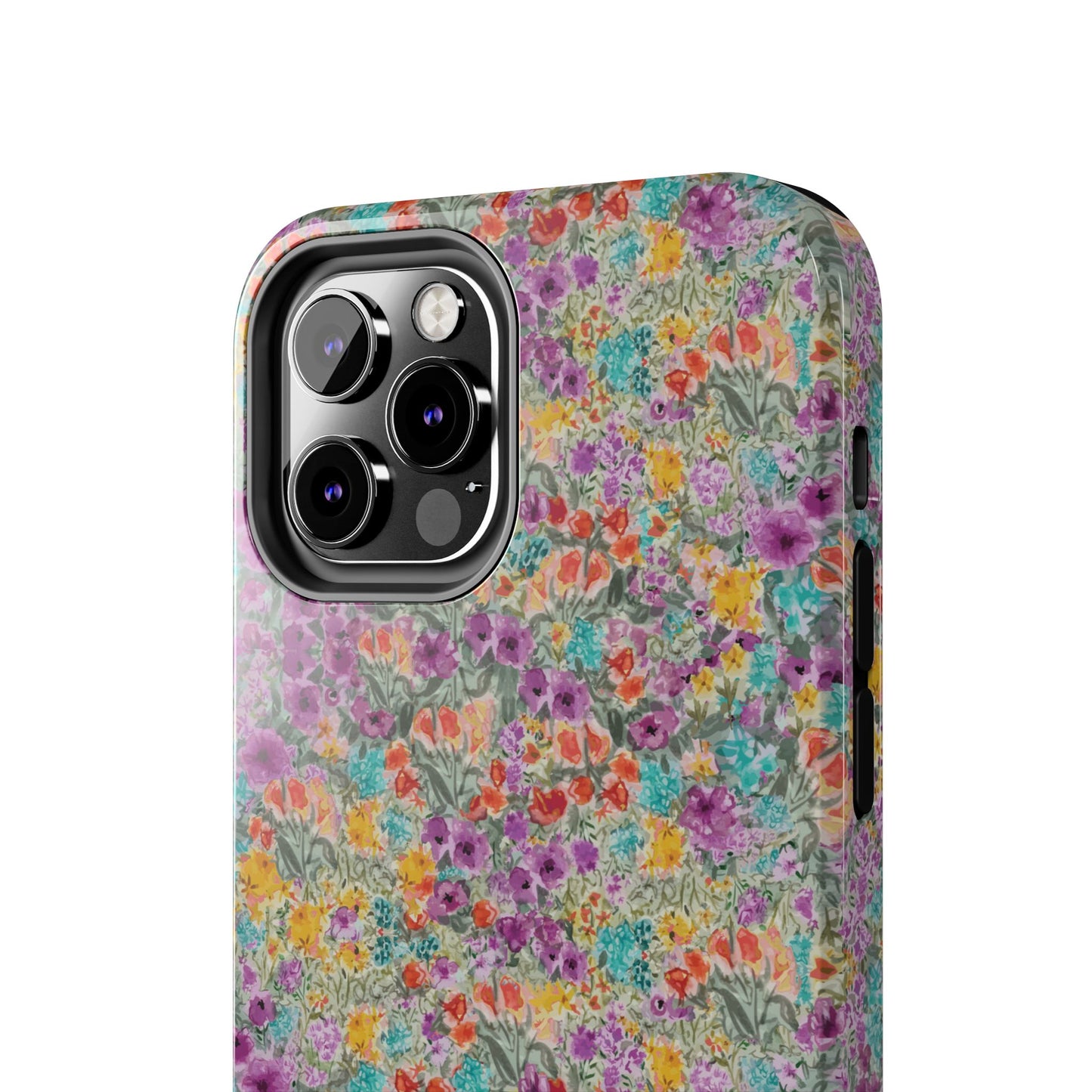 Wildflower Harmony  Watercolor Wildflower Phone Case – Colorful Floral Botanical Design Tough Phone Case
