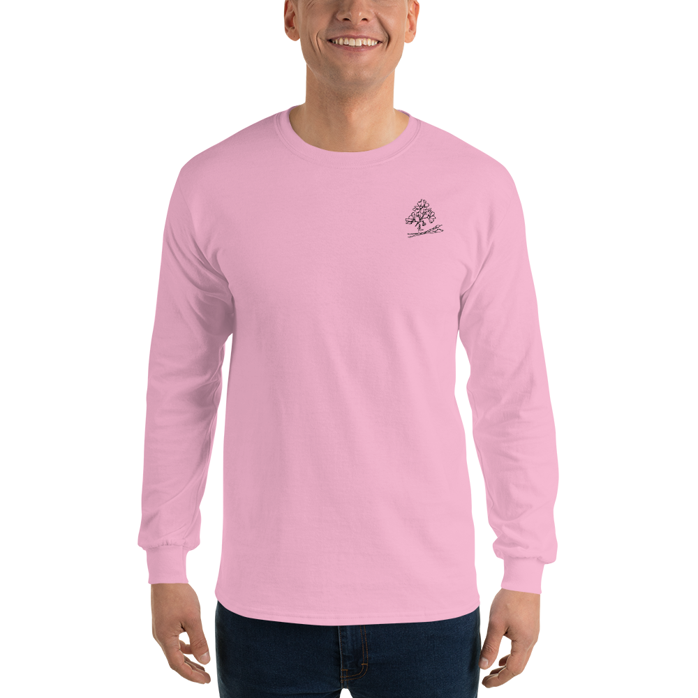Good For The Soul Art Long Sleeve T-Shirt — Light Pink, L