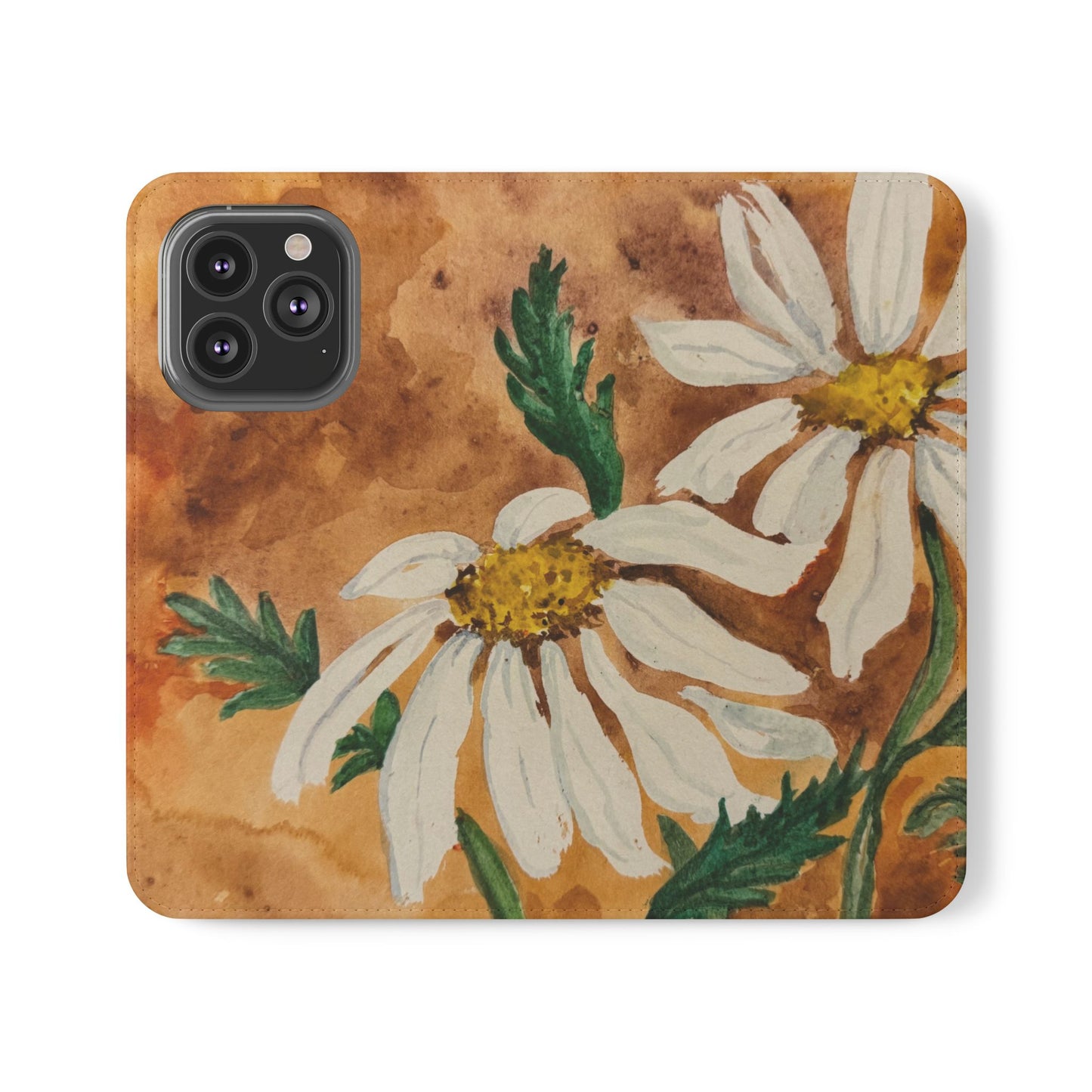 Golden Hour Daisies — Fold-Over Phone Case