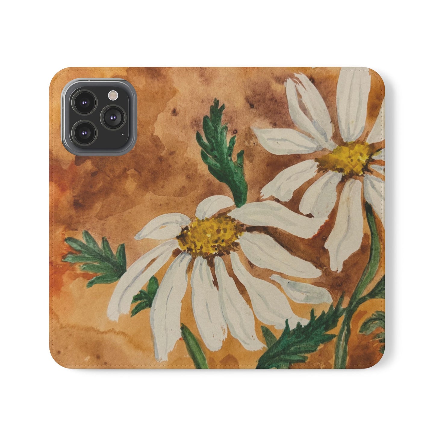Golden Hour Daisies — Fold-Over Phone Case